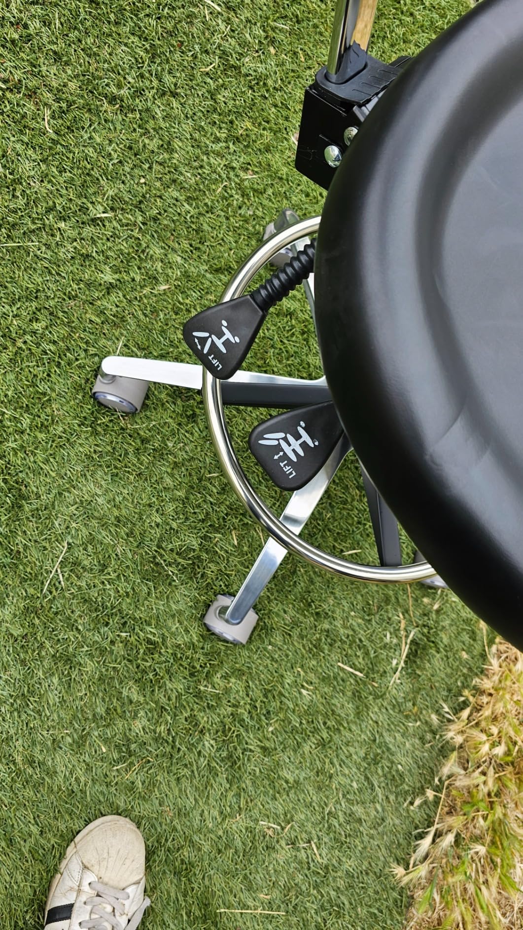 Medical Dental Assistant Chair with Rotatable Armrest Rolling Medical Chair Ergonomic Swivel Seating Back Support Dentist Stool for Clinics, Dental Offices, Labs-Gray customer photo 2