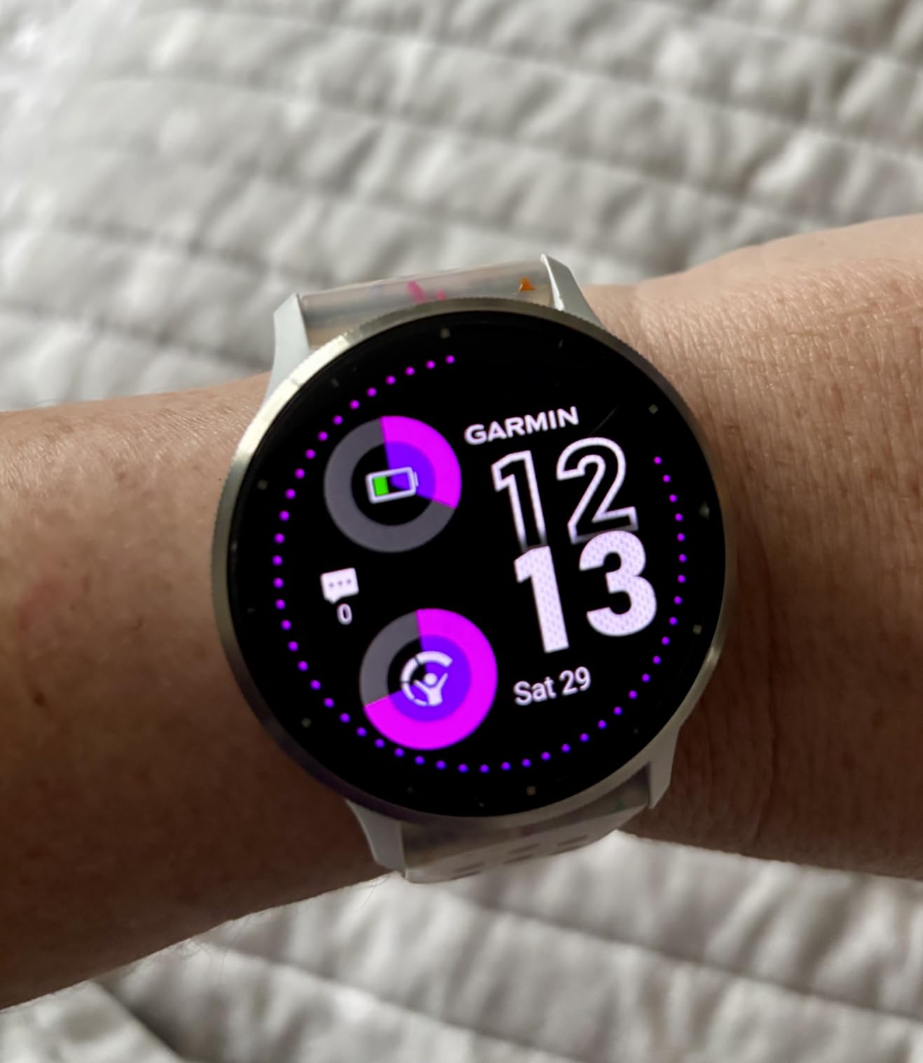 Garmin Venu 3S Health Fitness GPS Smartwatch Slate Bezel/Black Band (41mm) - (Renewed) customer photo 1