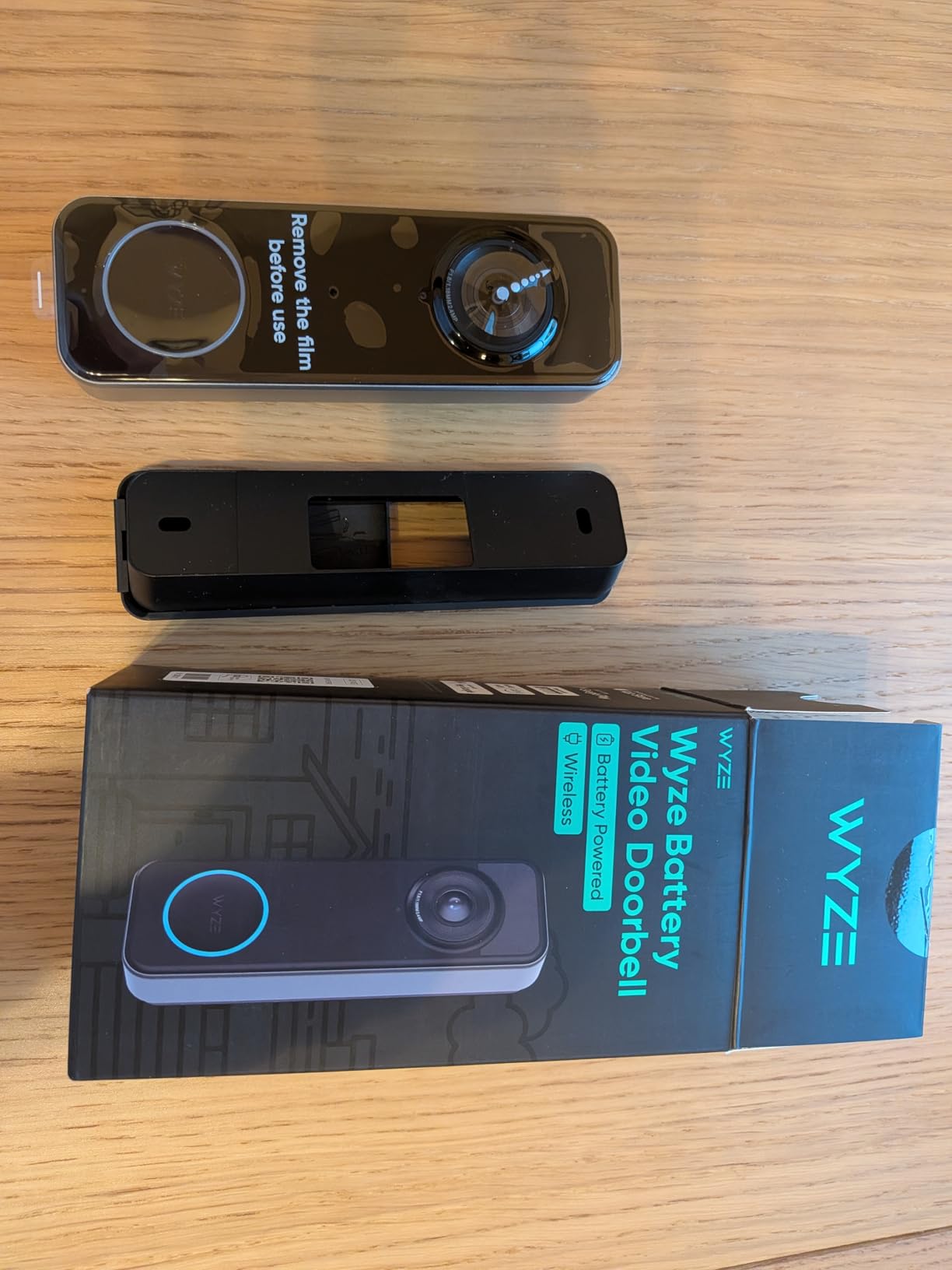 Wyze Battery Video Doorbell Wireless Camera, 1536x1536 HD+ with Color Night Vision, 2-Way Audio, 1:1 Head-to-Toe View, Person/Vehicle/Package Monitor, Wire-Free/Wired Option, 1 Minute Easy Setup customer photo 1