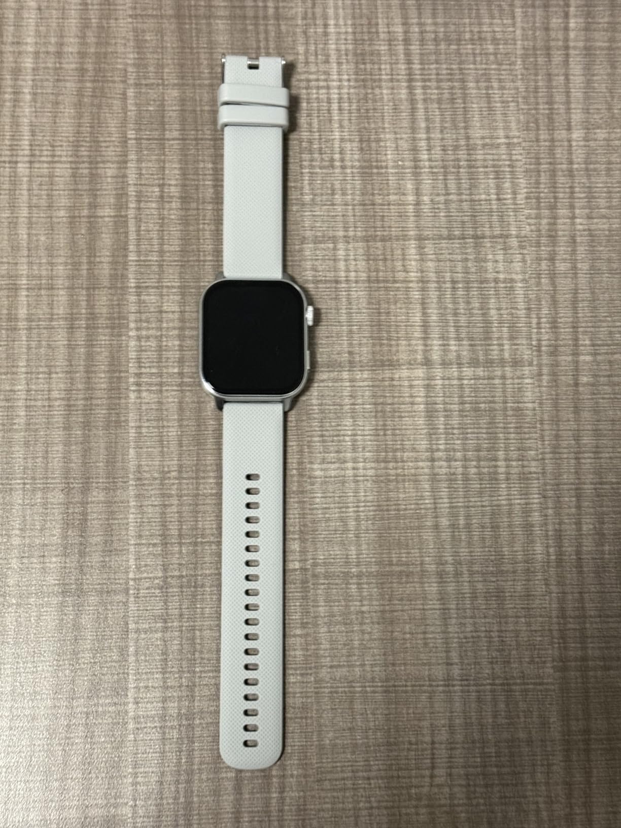 Smart Watch for Men Women, 1.85'' AMOLED HD Fitness Watch with 120+ Sports Modes, Bluetooth Call/Heart Rate/Sleep Monitor/Pedometer, Smartwatch for Android iOS, IP68 Waterproof, Light Black customer photo 1