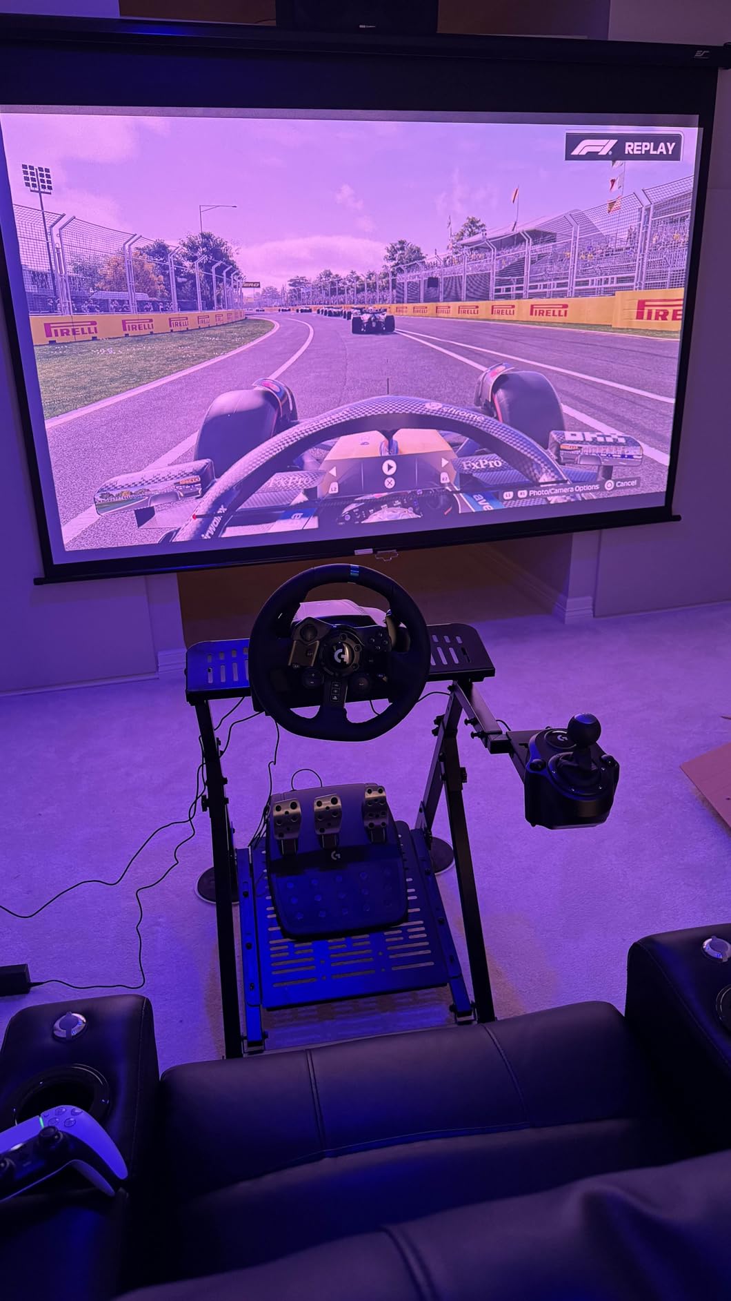 VEVOR Racing Wheel Stand, Adjustable & Foldable Simulator Stand for Logitech G29 G27 G920 G923, Thrustmaster T300RS T300GT T248 TS-PC TSXW Gaming Cockpit customer photo 1