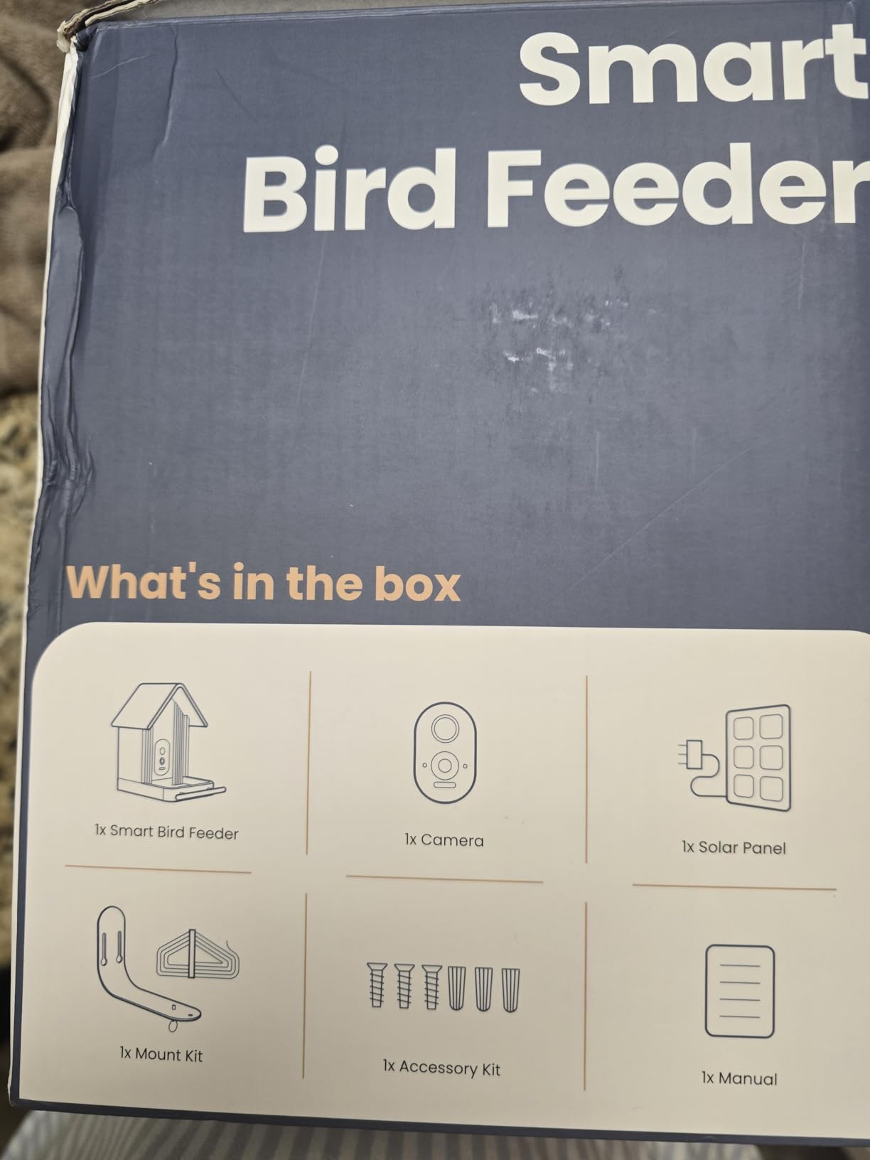 Bird Feeder with Camera, Smart Bamboo Bird Feeder, 2.5K UHD AI Identification, Real-time Videos & Pictures, Wireless Solar Powered Outdoor, Ideal for Garden Birding, Premium Present customer photo 2