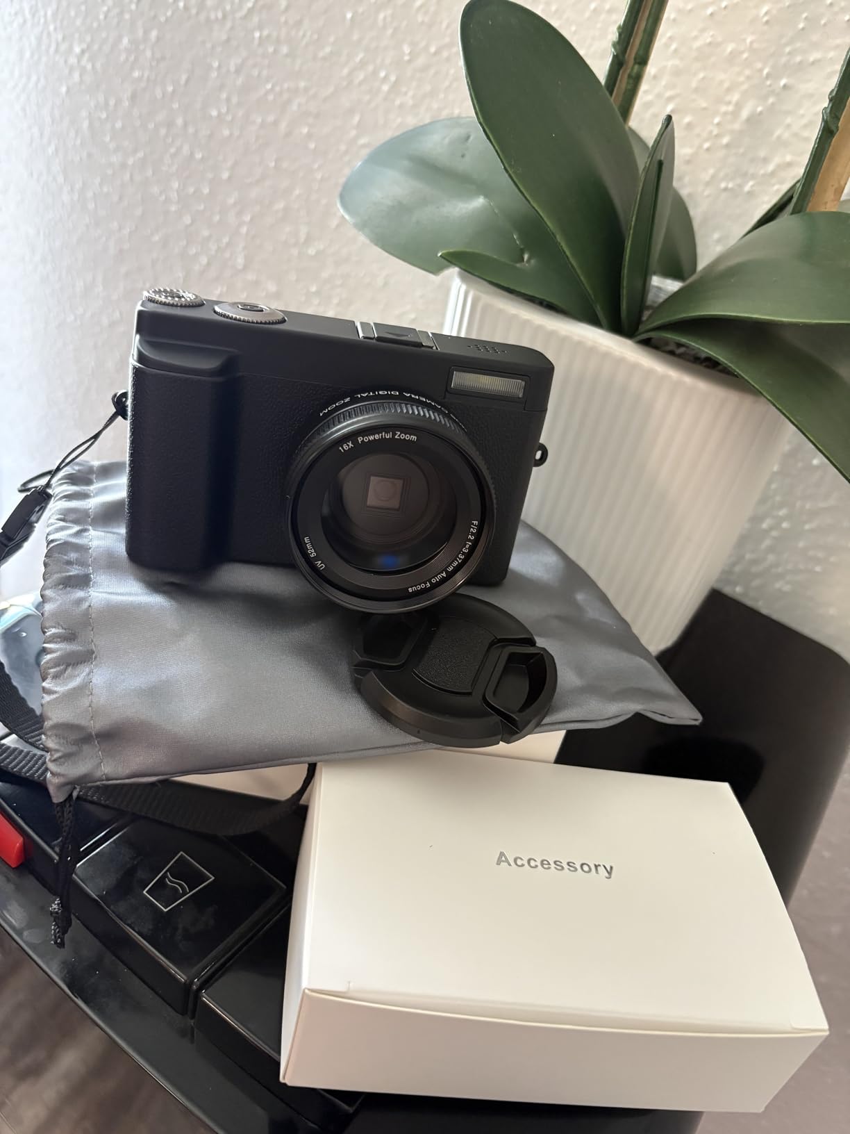 4K Digital Camera for Photography, 64MP Autofocus WiFi Vlogging Camera for YouTube with 3'' 180° Flip Screen, Travel Camera with SD Card, Point and Shoot Digital Camera 16X Zoom, UV Filter, 2 Batteries customer photo 2