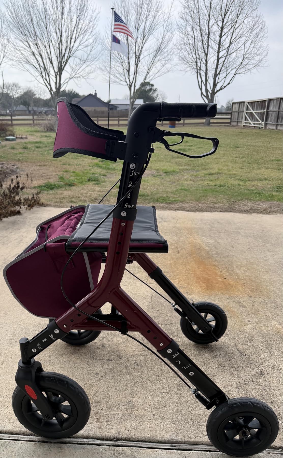 HOMLAND Foldable Rollator Walkers for Seniors with Seat, 10