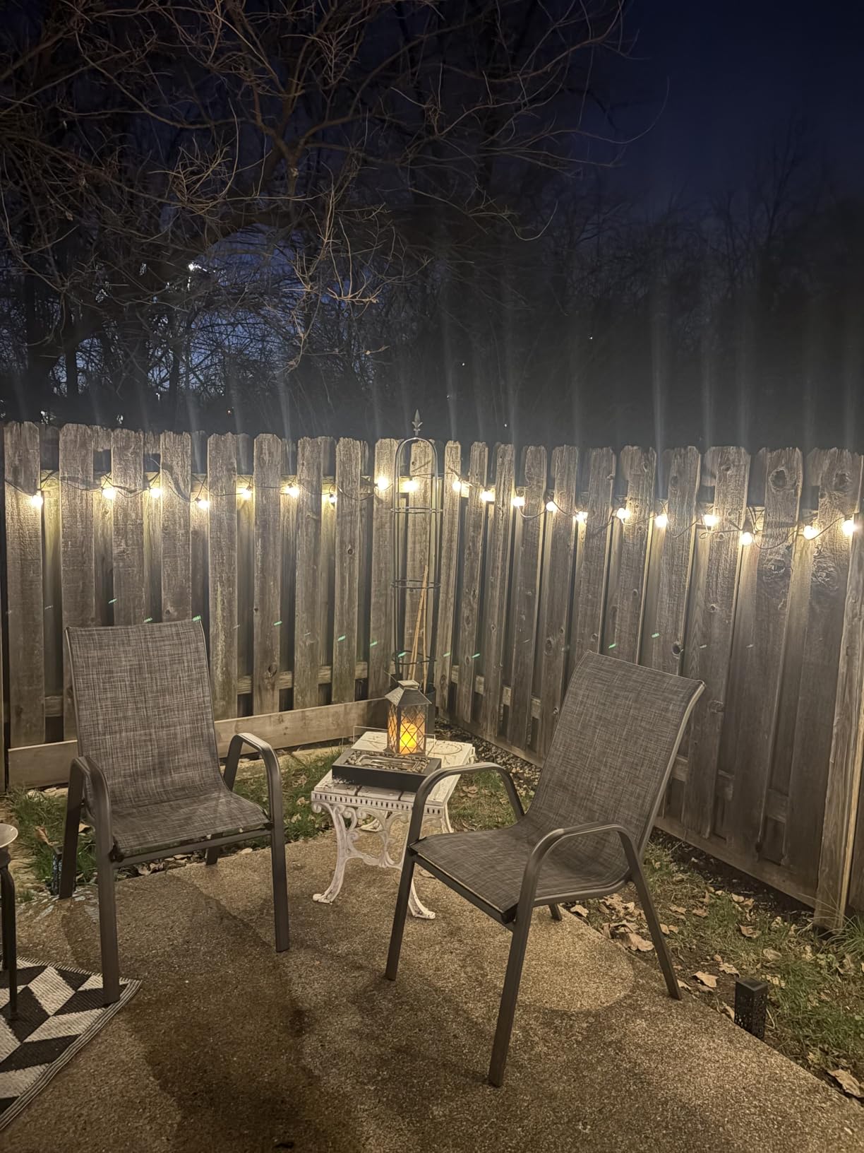 addlon 100FT Outdoor String Lights G40 with Remote, 54 LED Shatterproof Bulbs, Dimmable Patio Globe Lights Waterproof, Hanging Outside Lighting for Backyard, Garden, Deck, Balcony, Porch, Cafe, Decor customer photo 1