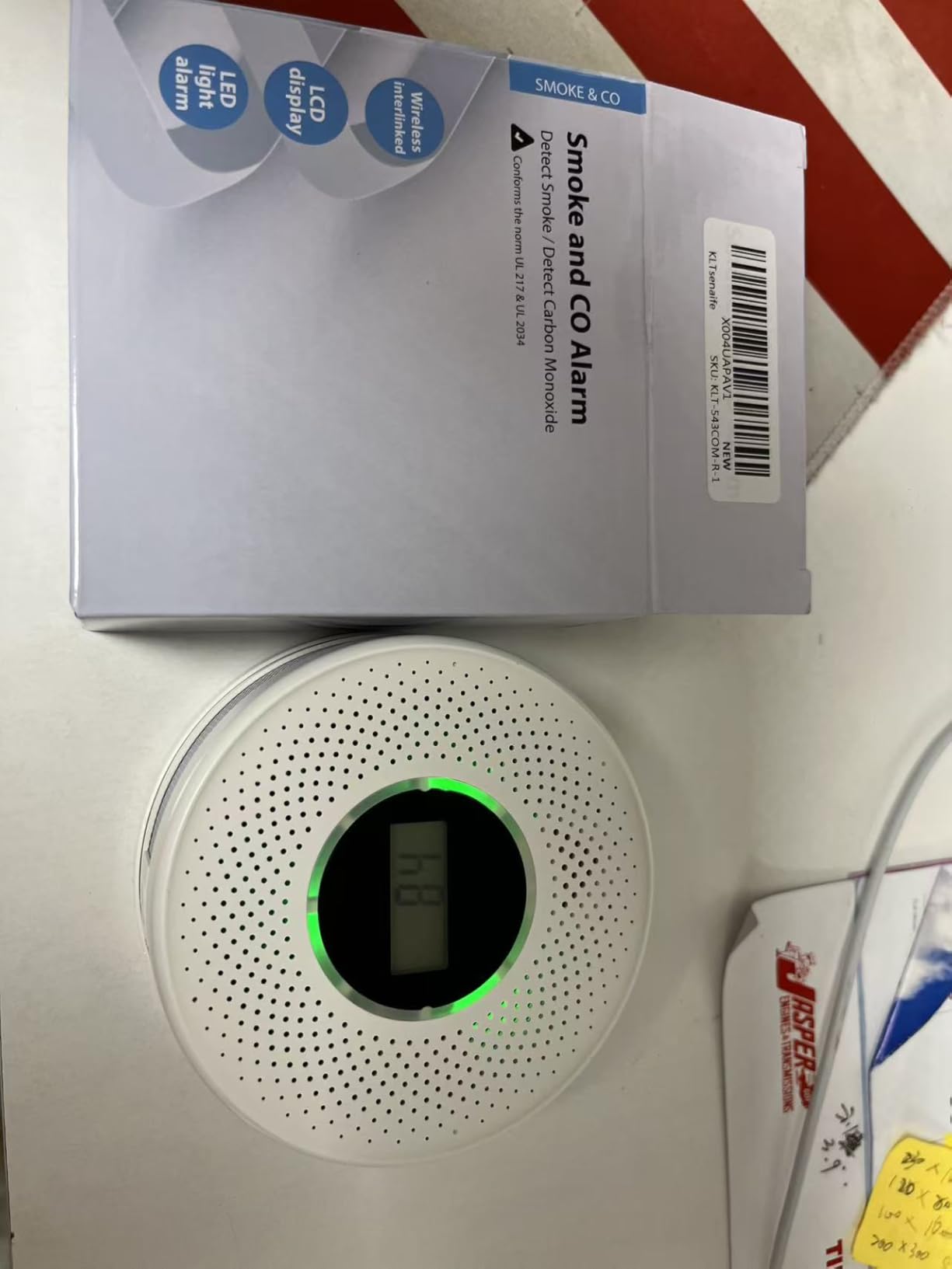 10-Year Battery Wireless Interconnected Smoke and Carbon Monoxide Detector, Smart Interlink Smoke CO Alarm with Digital Display, Fire and CO Combo Alarm for Home (2 Pack) customer photo 2