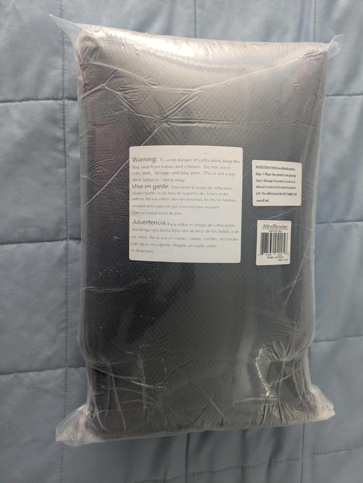 Mind Reader Heated Memory Foam Footrest, Under Desk Ergonomic Support with 4 Heat Settings, Timer & Auto Shut-Off, Adjustable Height, Black customer photo 2