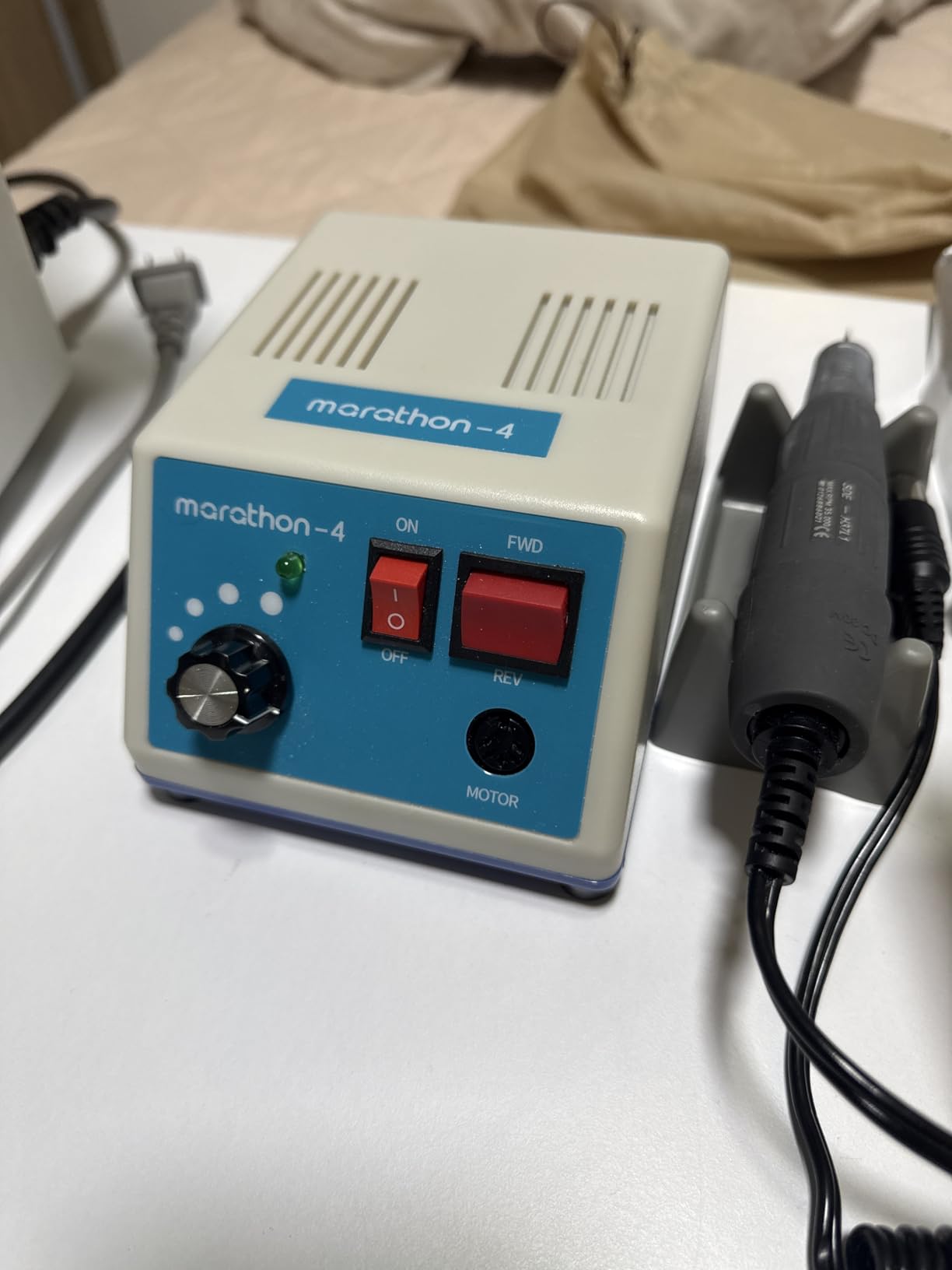 Upgraded Marathon-4 Micromotor For Woodcarving, Jewelry, Ceramics, H37L1 Handpiece - 35,000RPM Stepless Speed Control with Foot Pedal customer photo 1