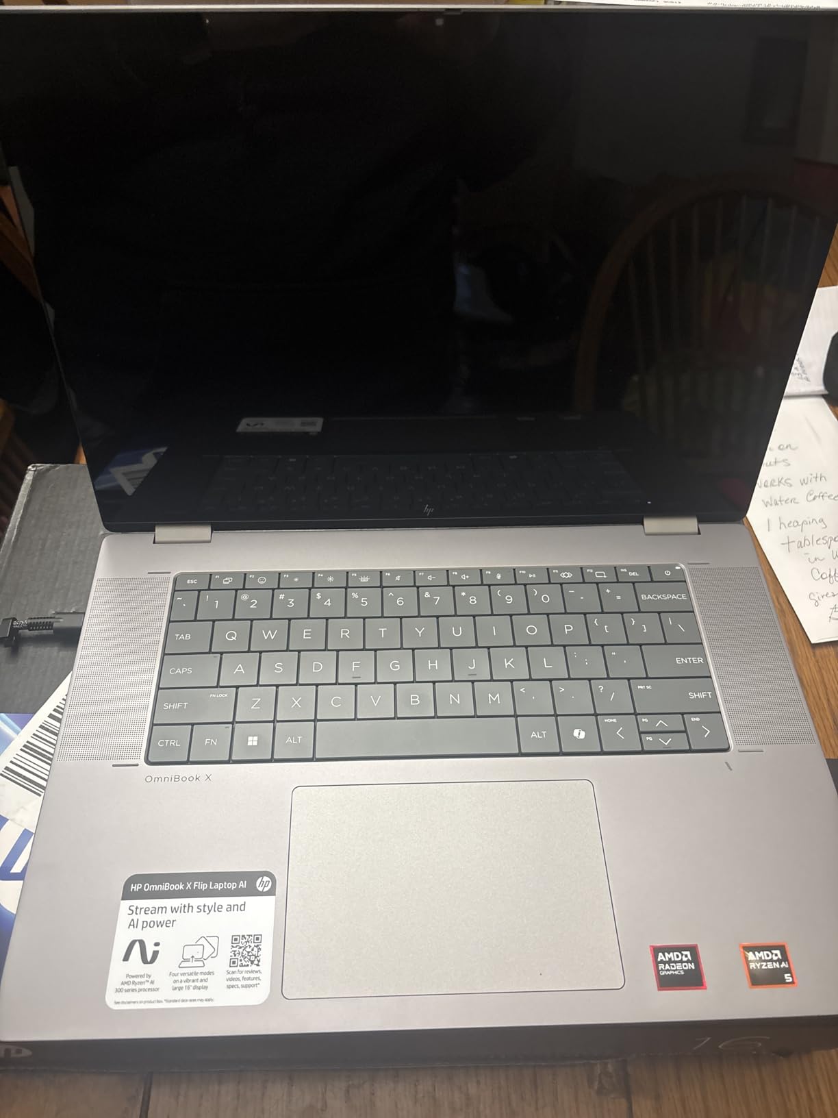 HP OmniBook X Flip Copilot+ PC 16 inch 2K Touch 2-in-1 Touch Laptop, AMD Ryzen AI 5 340, 16GB DDR5 RAM, 512GB SSD, Backlit KB, Copilot+ PC, Windows 11 Home, Meteor Silver customer photo 2