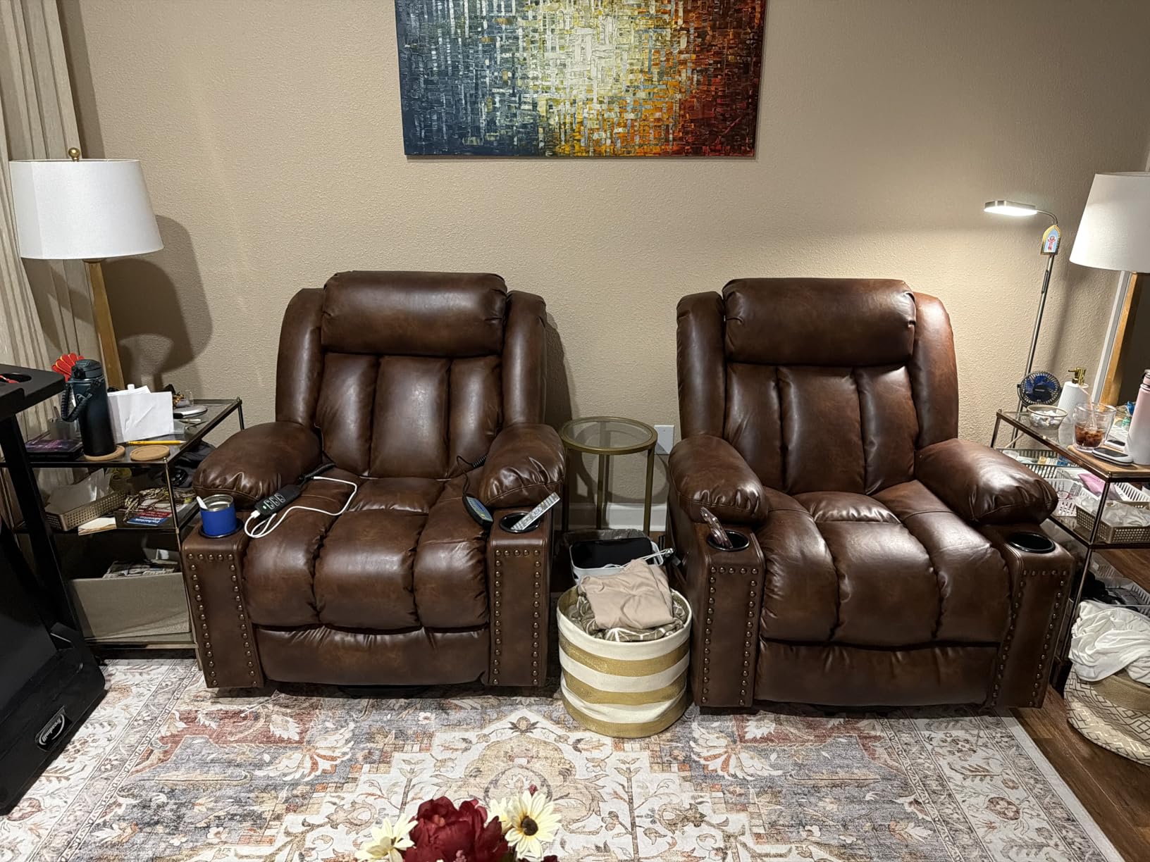 Triple Motor Large Power Lift Recliner Chair for Elderly with Heat and Massage, Lay Flat Lift Chairs for Seniors Infinite Position, Extended Footrest, USB&Type-C Ports, Cup Holder, Black customer photo 2