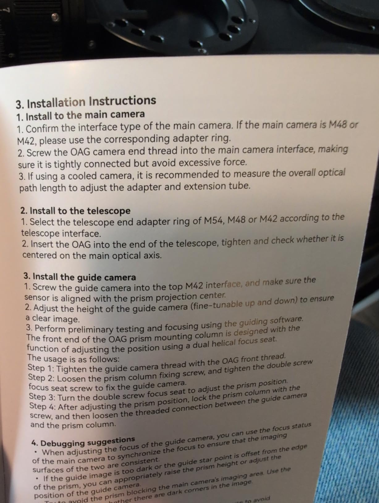 SVBONY SV238 Off-Axis Guider (OAG), Astronomy OAG 8x14mm Large Prism, CNC Off Axis Guide Scope with M54 M48 Adapter, Use with Filter Drawer or Filter Wheel, Telescope Accessories for Astrophotography customer photo 2