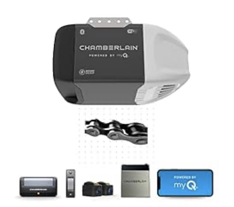 Chamberlain 1/2 HP Chain Drive Smart Garage Door Opener with Battery Backup, 1-Bulb Lighting, and myQ Connectivity customer photo 2