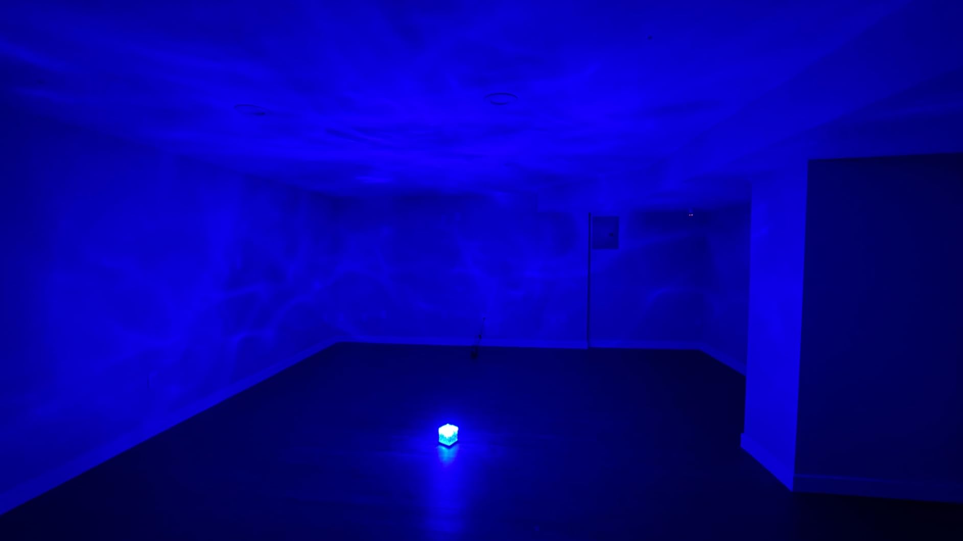 ELOUYCKE Ocean Wave Projector Light, 16 Colors Galaxy Projector Night Light Water Ripple Lamp Ambient Lighting with Remote Control, Mood Lights for Bedroom Shower Office Bar Game Room Kids Gifts customer photo 1