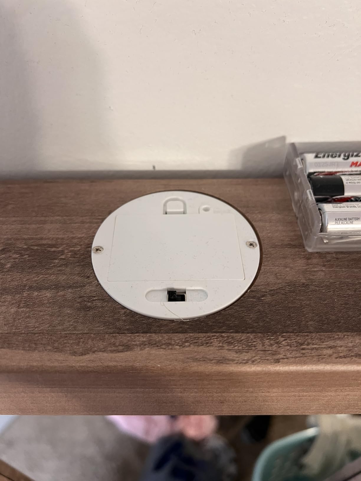 Nicetree 6 LEDs Mirror Jewelry Cabinet, Large Capacity Lockable Jewelry Armoire Organizer, Door or Wall Mounted Mirror with Jewelry Storage, Oak customer photo 1