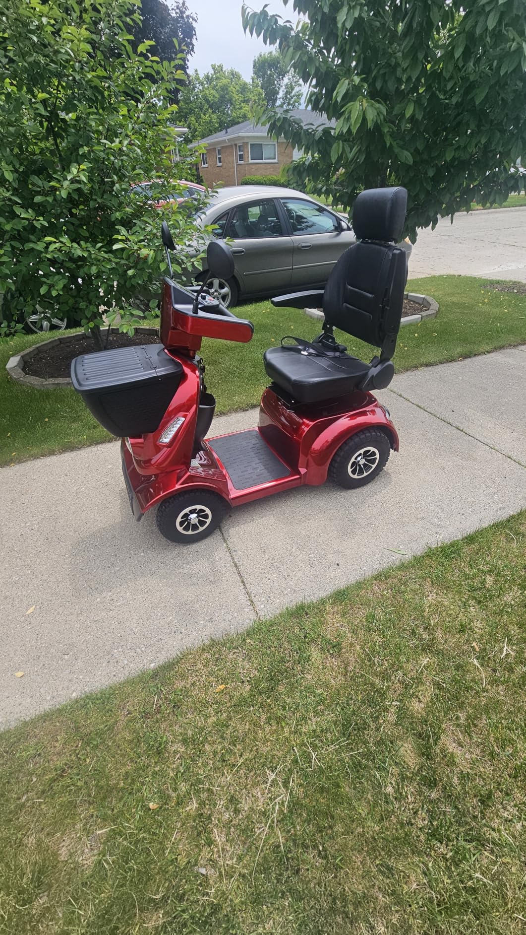 16-32 Miles Long Range Heavy Duty Mobility Scooter for Adults & Seniors, 500/1000W & 400/500LBS Capacity Power Electric Wheelchair w/Off-Road Absorber,10/13