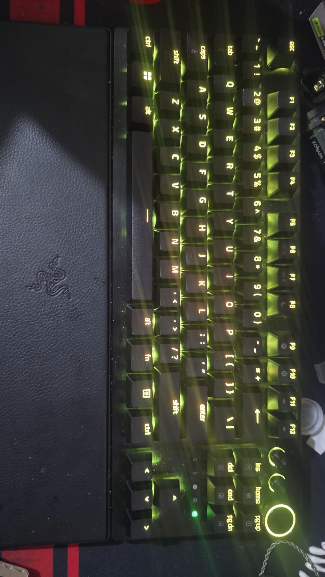 Razer Huntsman V3 Pro TKL 8KHz Esports Gaming Keyboard: Analog Optical Switches Gen 2-8000 Hz Polling Snap Tap - Rapid Trigger - Adjustable Actuation - Media Controls - PBT Keycaps - Black customer photo 2