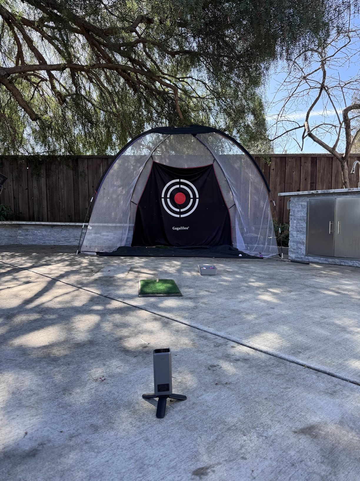 Golf Launch Monitor & Simulator: Portable Swing Analyzer with 13 Metrics, 3D Driving Range, 3D Trajectory & Video Record for iOS/Android customer photo 2