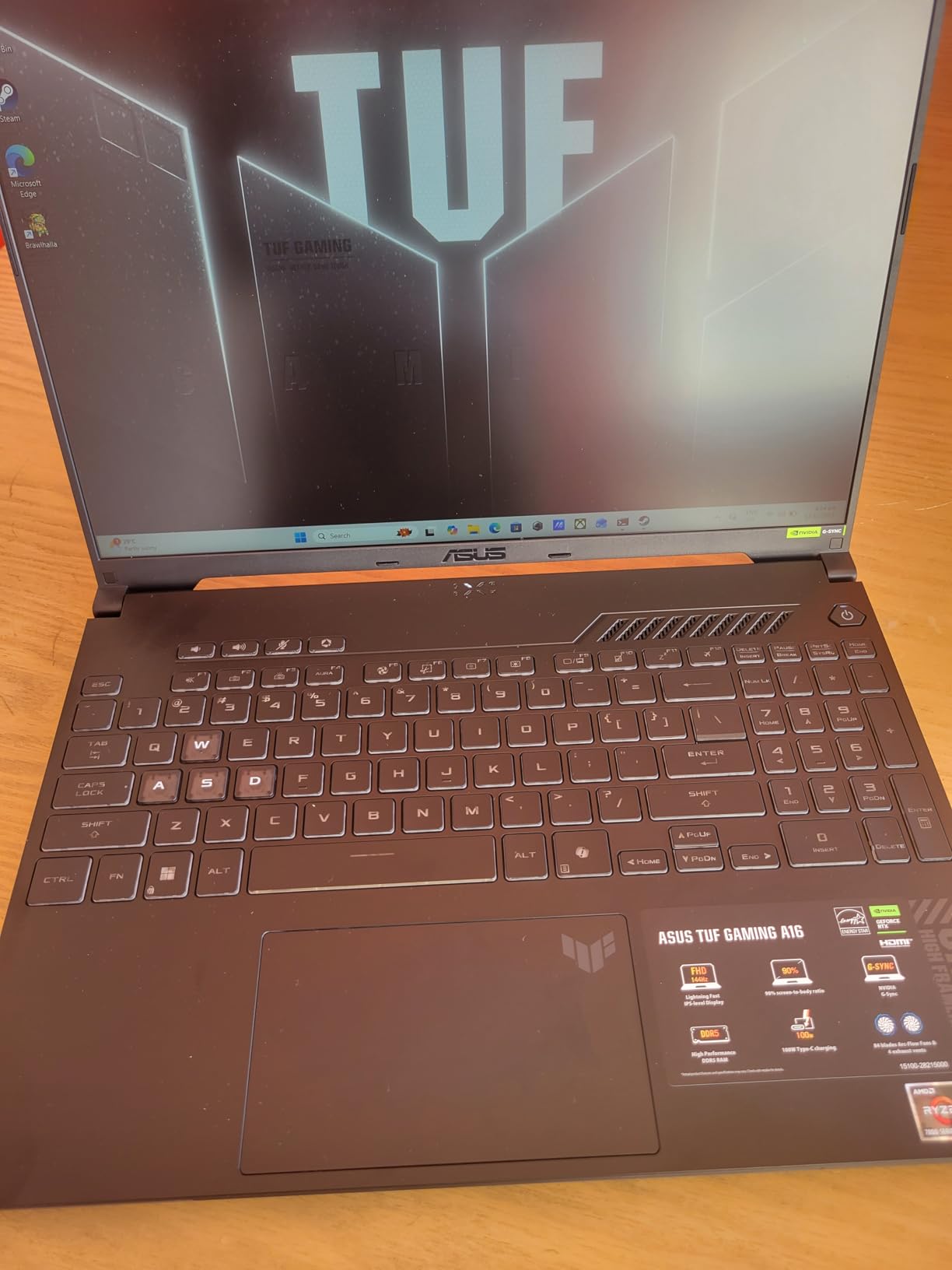 TUF Gaming A16 Laptop: AMD Ryzen 7 7445HS, 16