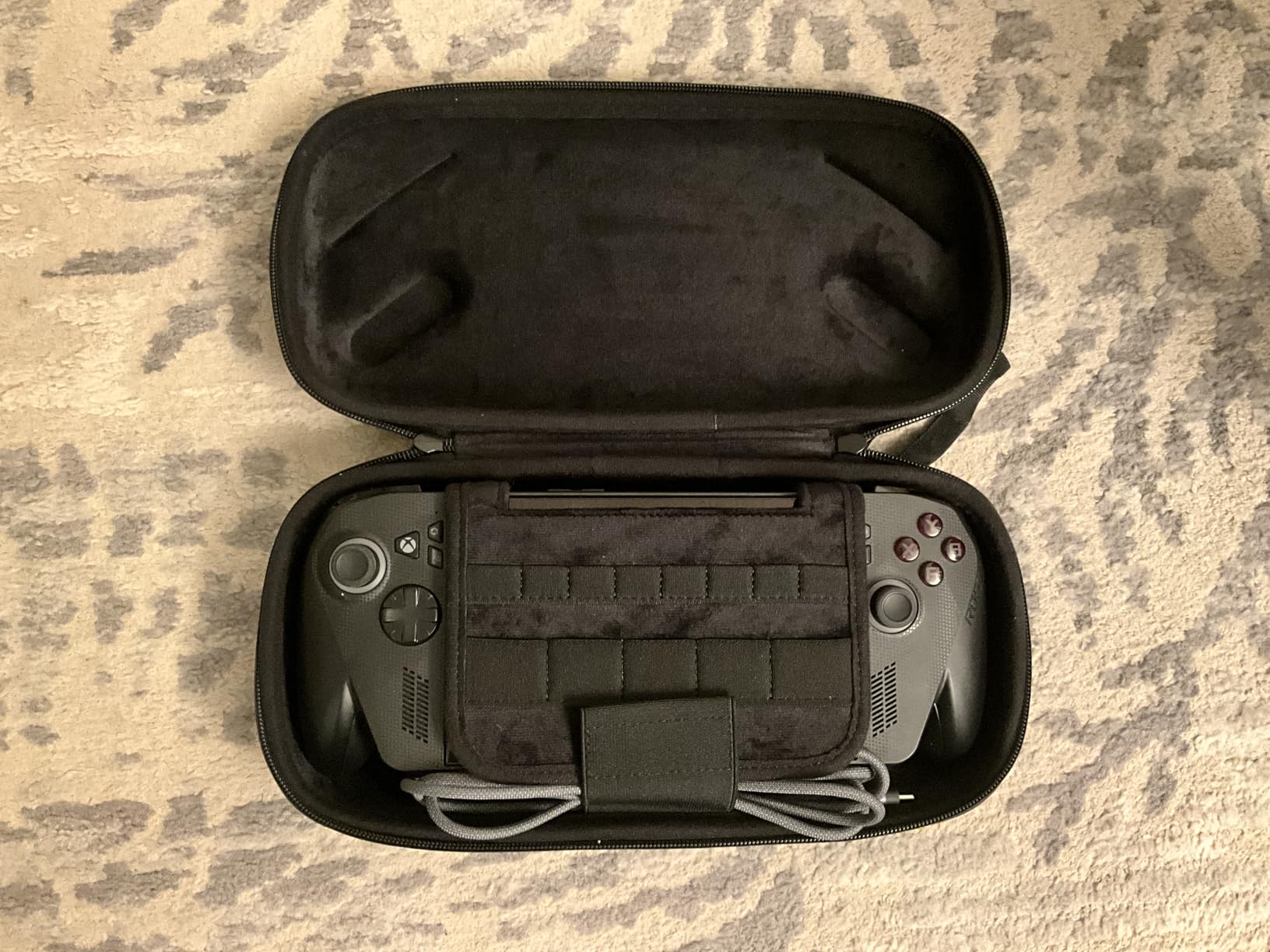 JSAUX Carrying Case for ROG Xbox Ally / ROG Xbox Ally X (2025) Double-Decker, Protective Hard Shell, Dual Layer Portable Travel Storage Bag Fits Adapter, Cable and Accessories -BG0136 customer photo 2