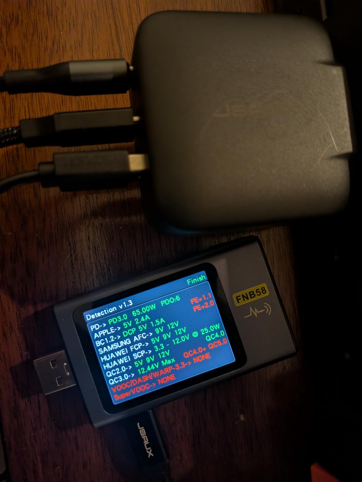 JSAUX 65W USB C Wall Charger, 3-Port GaN Fast Charger Block with Foldable Plug, Includes 6.6FT USB C Cable & UK/EU Travel Plugs, Compact Charger for Laptop, iPhone 17, Galaxy, Switch 2, Steam Deck customer photo 1