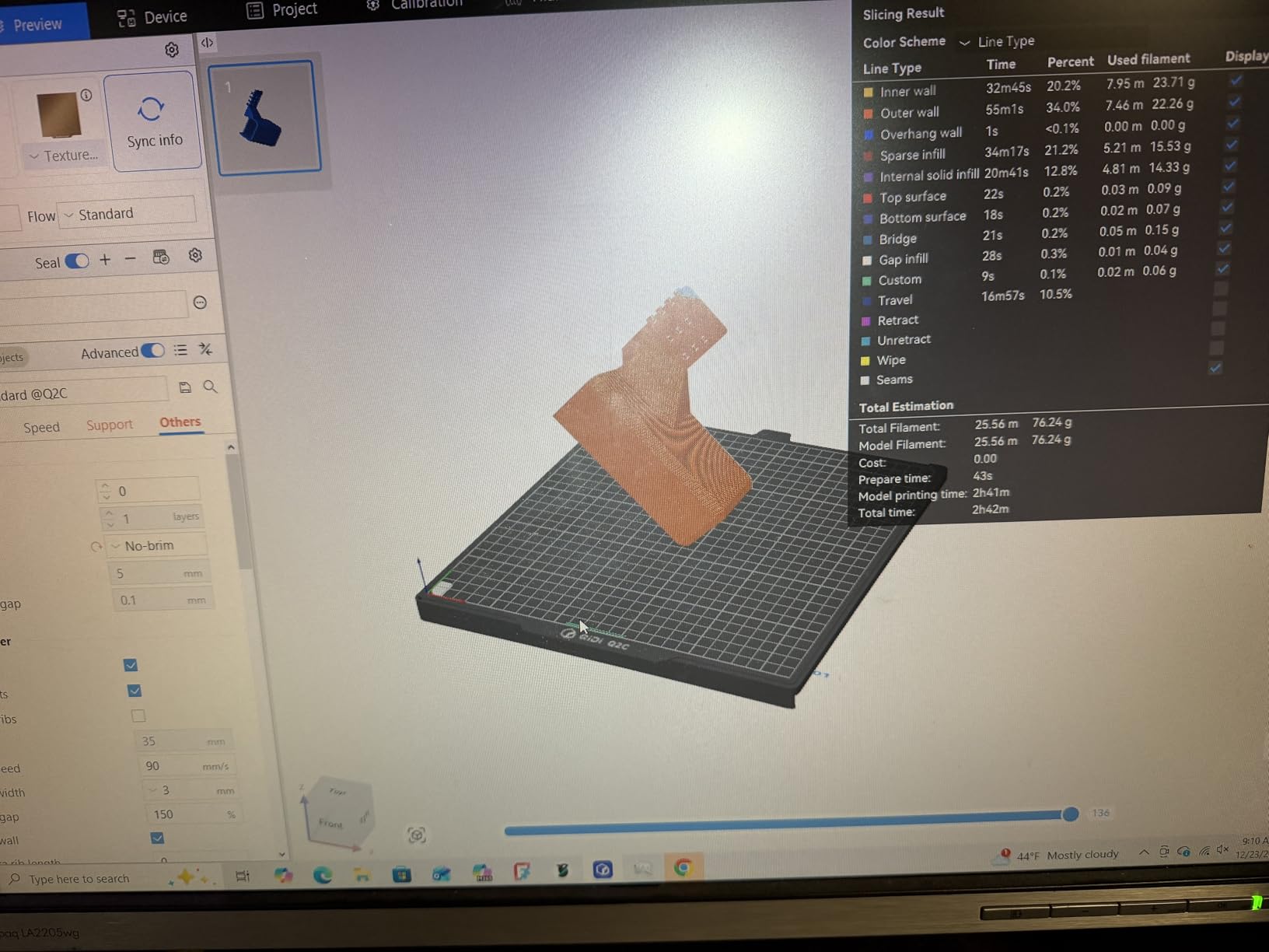 QIDI Q2C 3D Printer, Enclosed FDM with New Generation Leveling Sensor for Full Auto Leveling, 600mm/s High Speed, 270x270x256mm Build Volume, 370℃ Bimetal Hotend Unlock PPS-CF, from Beginner to Expert customer photo 1