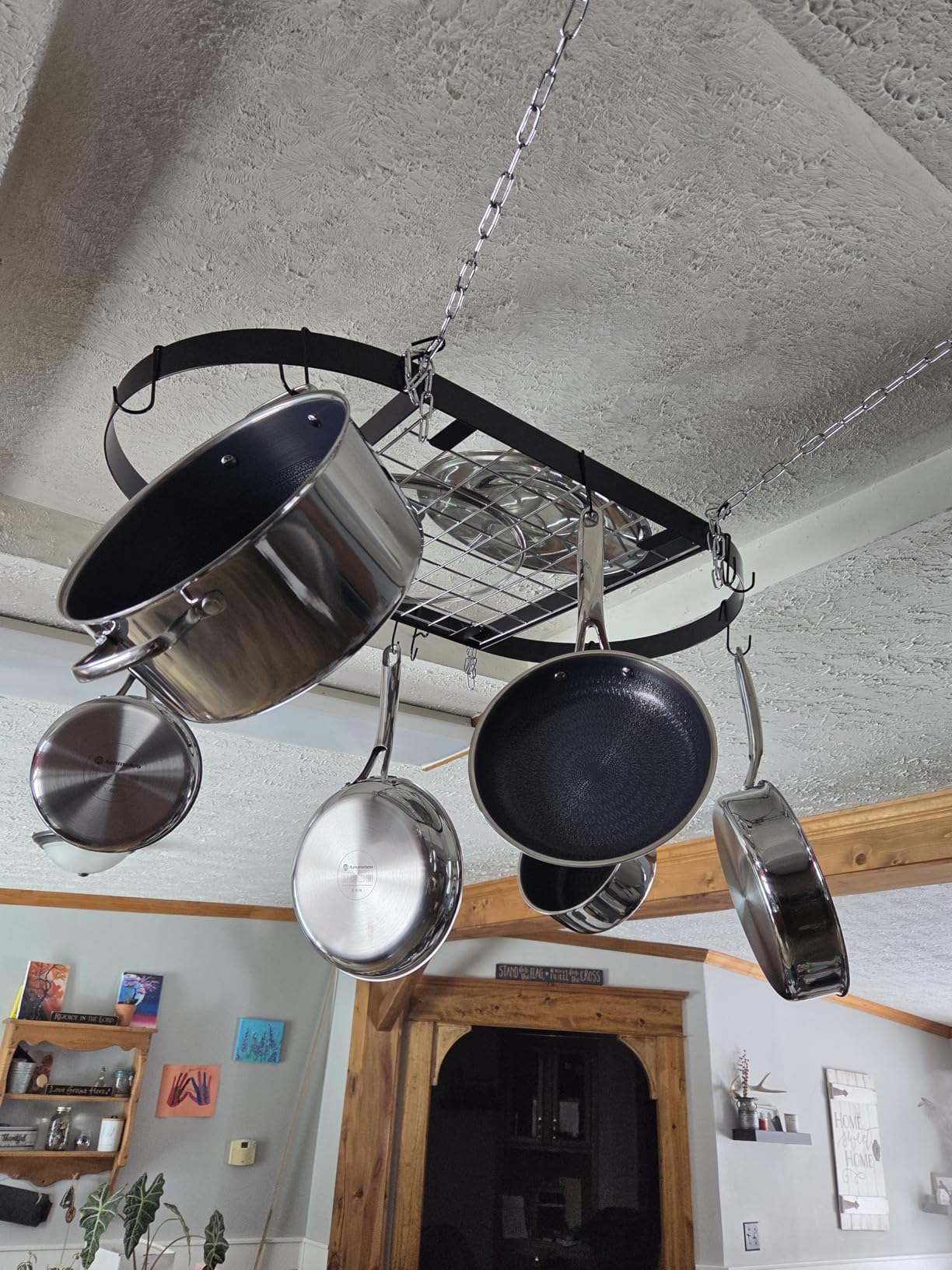 Ammeloo 17 Pcs Nonstick Stainless Steel Cookware Set, Hybrid Stainless Steel Pots and Pans Set Non Stick, Non Toxic Kitchen Cookware Sets, Dishwasher & Oven Safe, Induction & All Cooktop Compatible customer photo 1