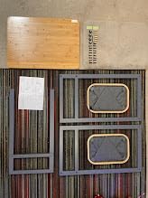 TRINITY EcoStorage Bamboo Wood Laundry Organizer Station with Folding Shelf and 2 Pull-Out Removeable Hamper Bags, White customer photo 2