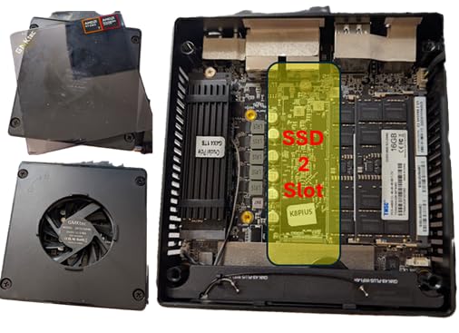 GMKtec M5 Ultra Gaming Mini PC Ryzen 7 7730U (Upgraded 7430U/ 5825U), 32GB RAM 512GB SSD Dual NIC LAN 2.5GbE Desktop Computers, Triple 4K Display, WiFi 6E, USB-C, BT 5.2, DP, HDMI 2.0 Blue customer photo 1