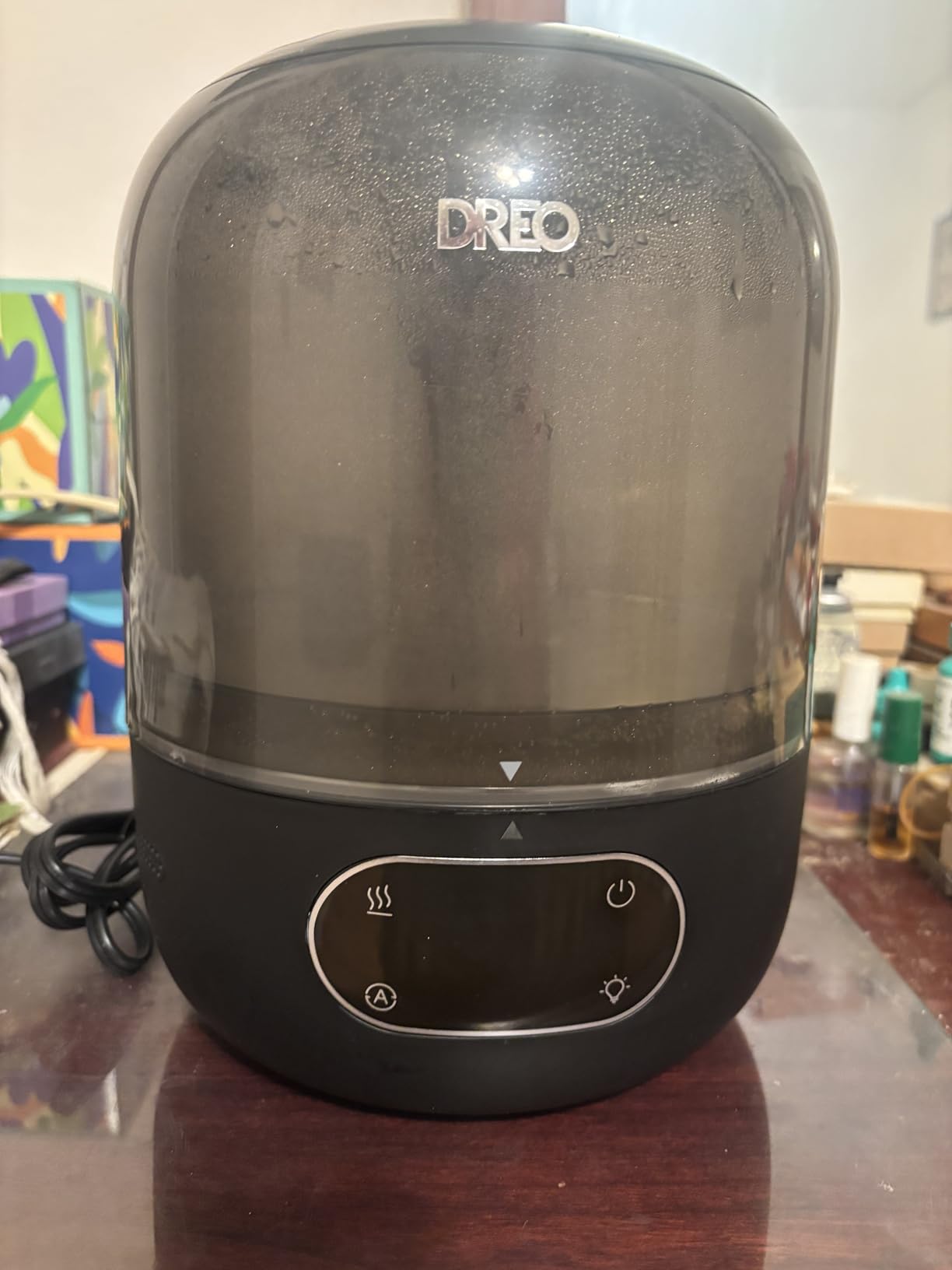 DREO Humidifiers for Bedroom, 3L Top Fill 30H & 26dB Quiet Runtime for Large Room, Cool Mist Ultrasonic Humidifier with Humidity Sensor, Night Light for Home, Baby, Nursery, Plants, New Edition customer photo 2