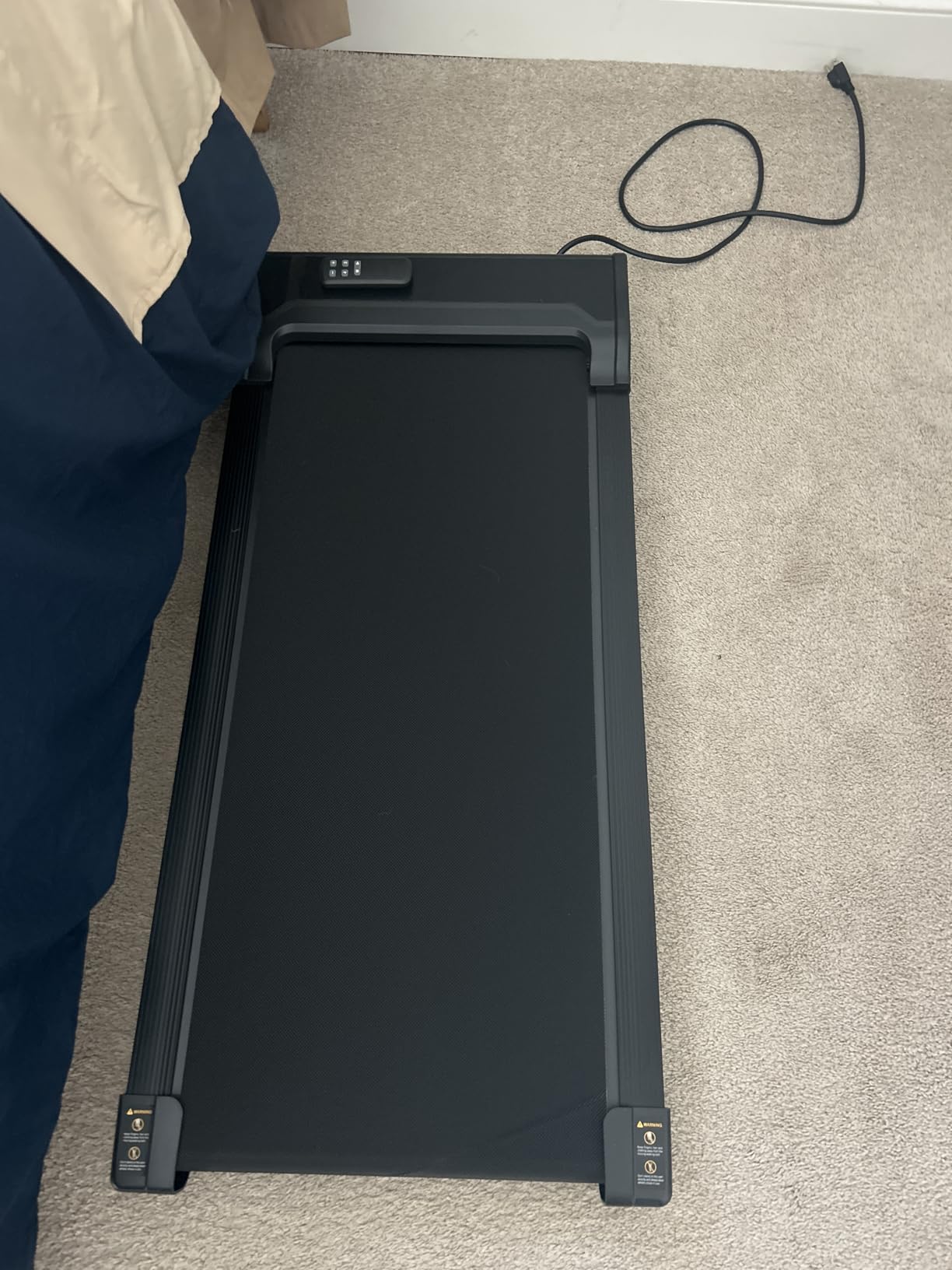 Walking Pad Treadmill for Home - Under Desk Walk Pads with Remote Control Mini Running Portable Electric Machine Adjustable Slim Compact, 0.6-4.0MPH Max up 220 Lbs customer photo 1