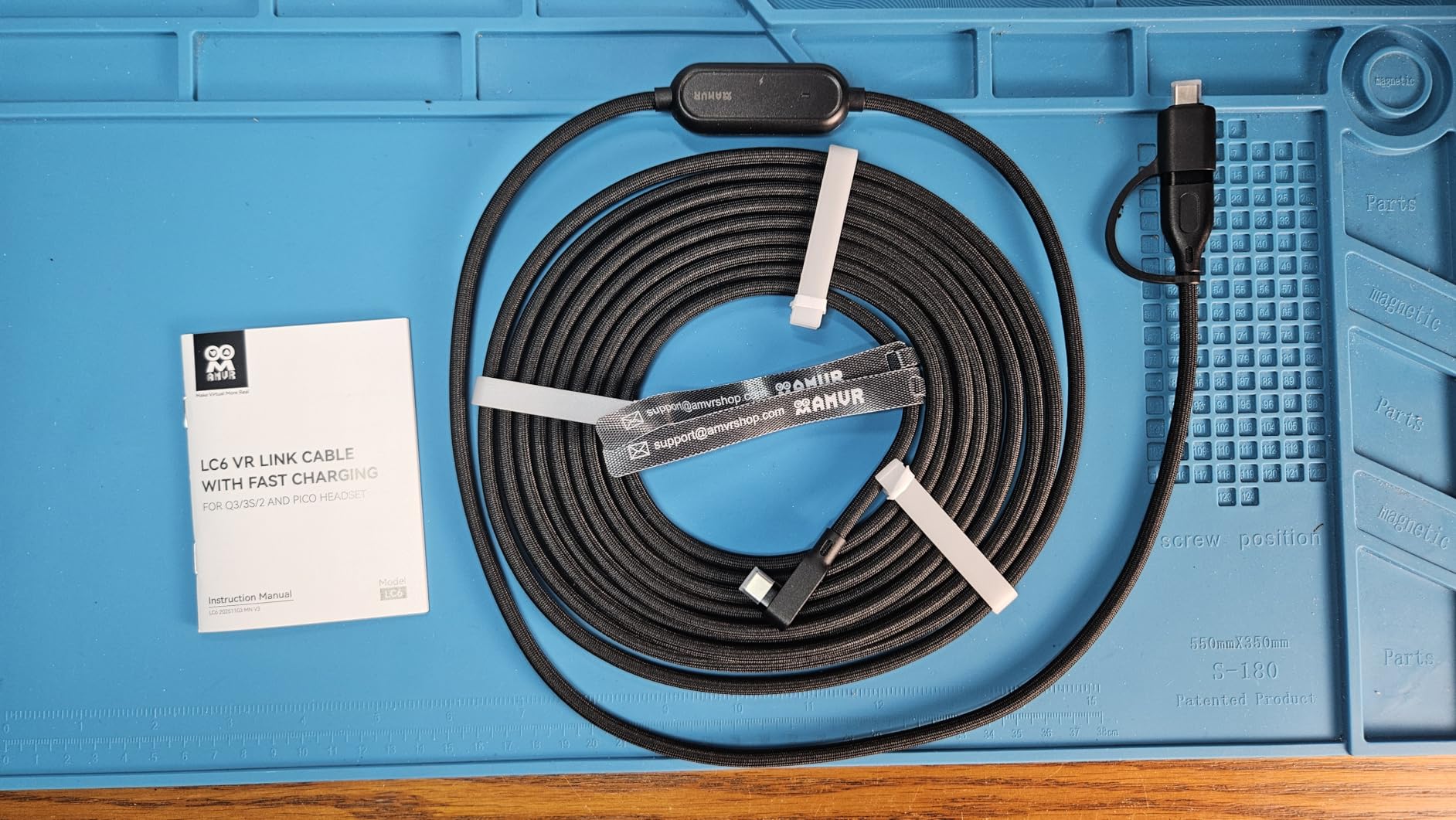 AMVR Link Cable with Charging 16FT Compatible with Meta Quest 3/3S/2/Pico 4 Accessories customer photo 2