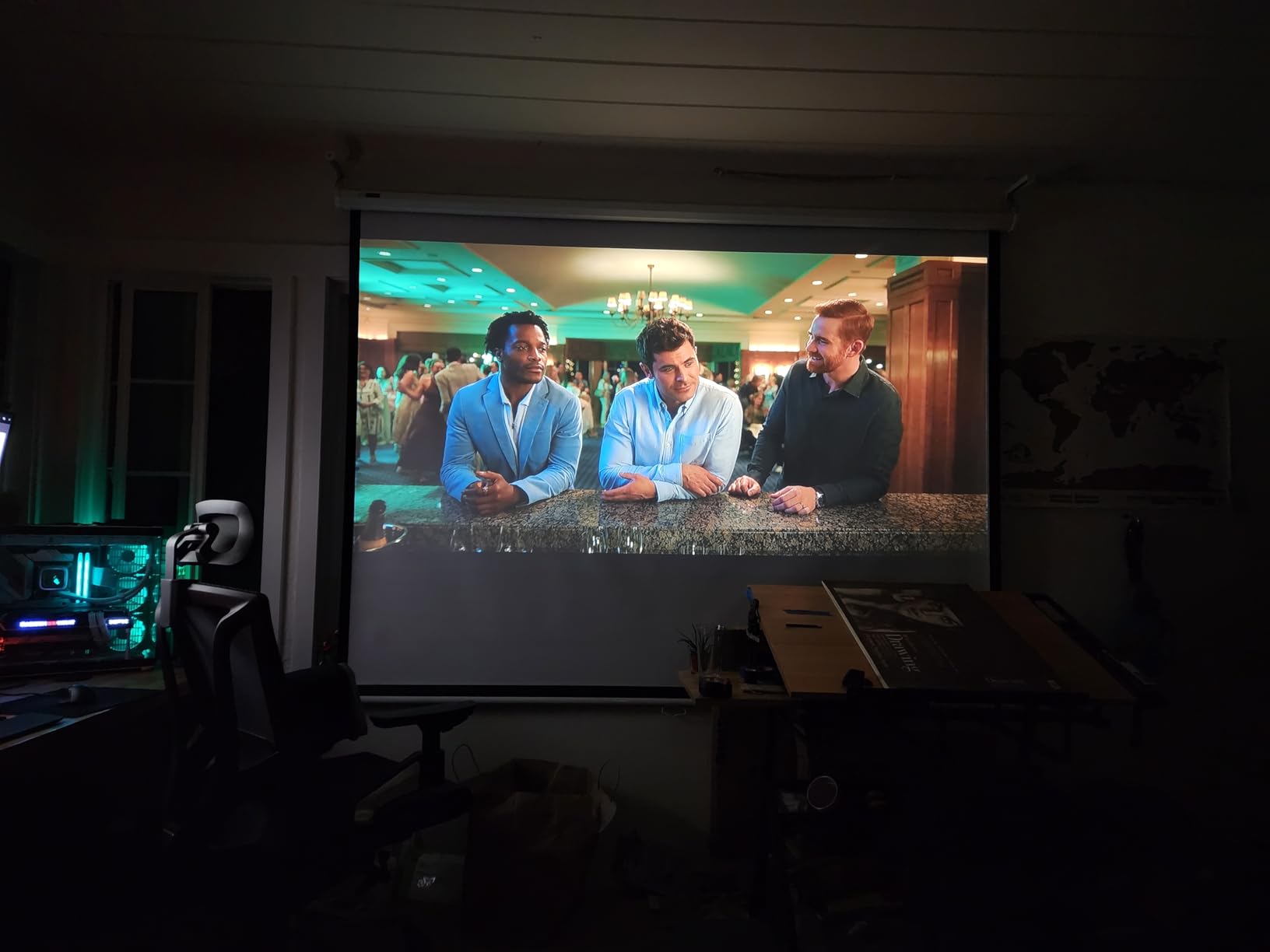 Yaber K300s Ultra Short Throw Projector, 4K Support Triple Laser Projector, 100