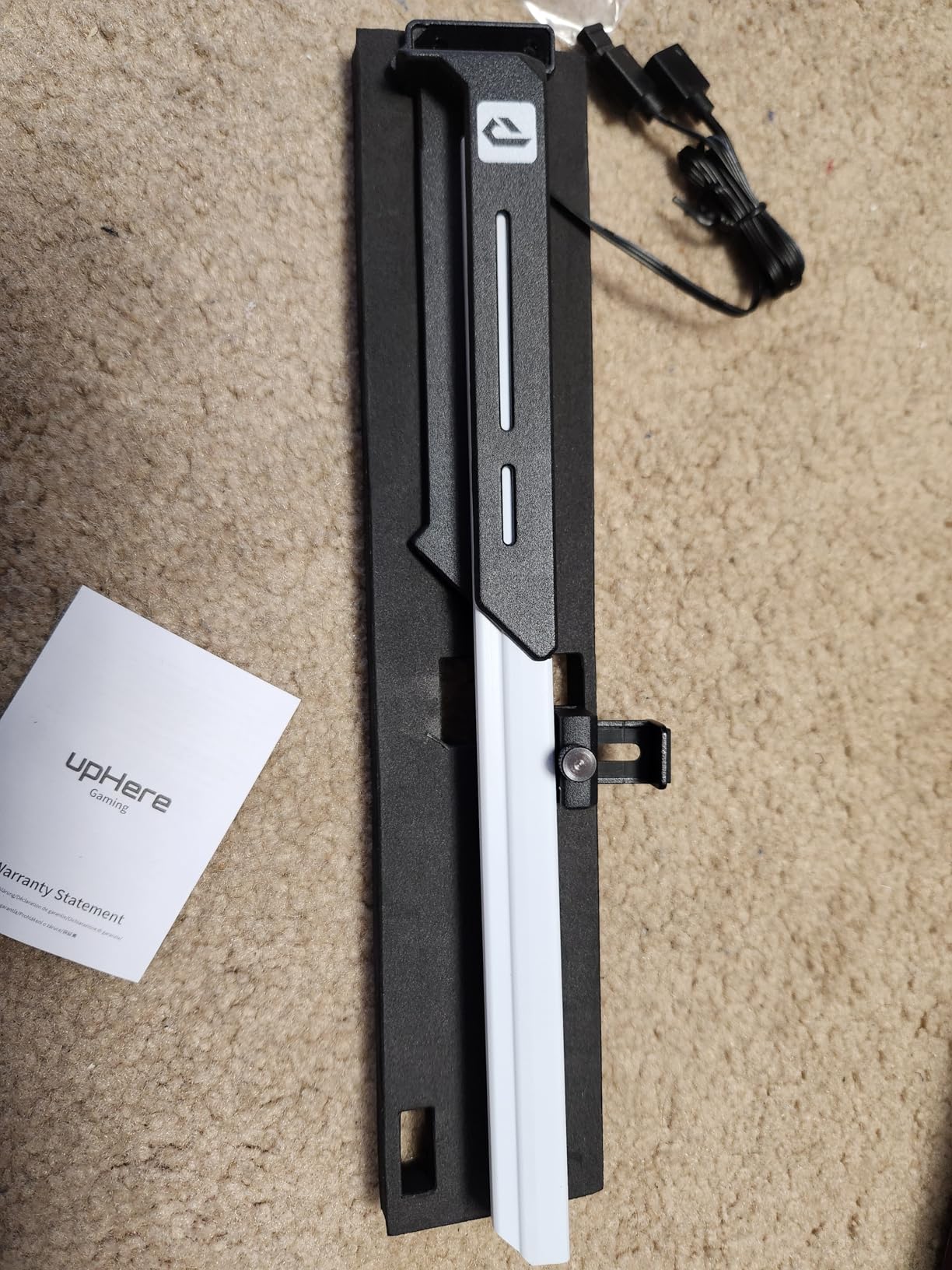 upHere 5V 3PIN Addressable RGB Graphics Card GPU Brace Support Video Card Sag Holder,Built-in 5V ARGB Strip,Adjustable Length and Height Support,GL7KC customer photo 2