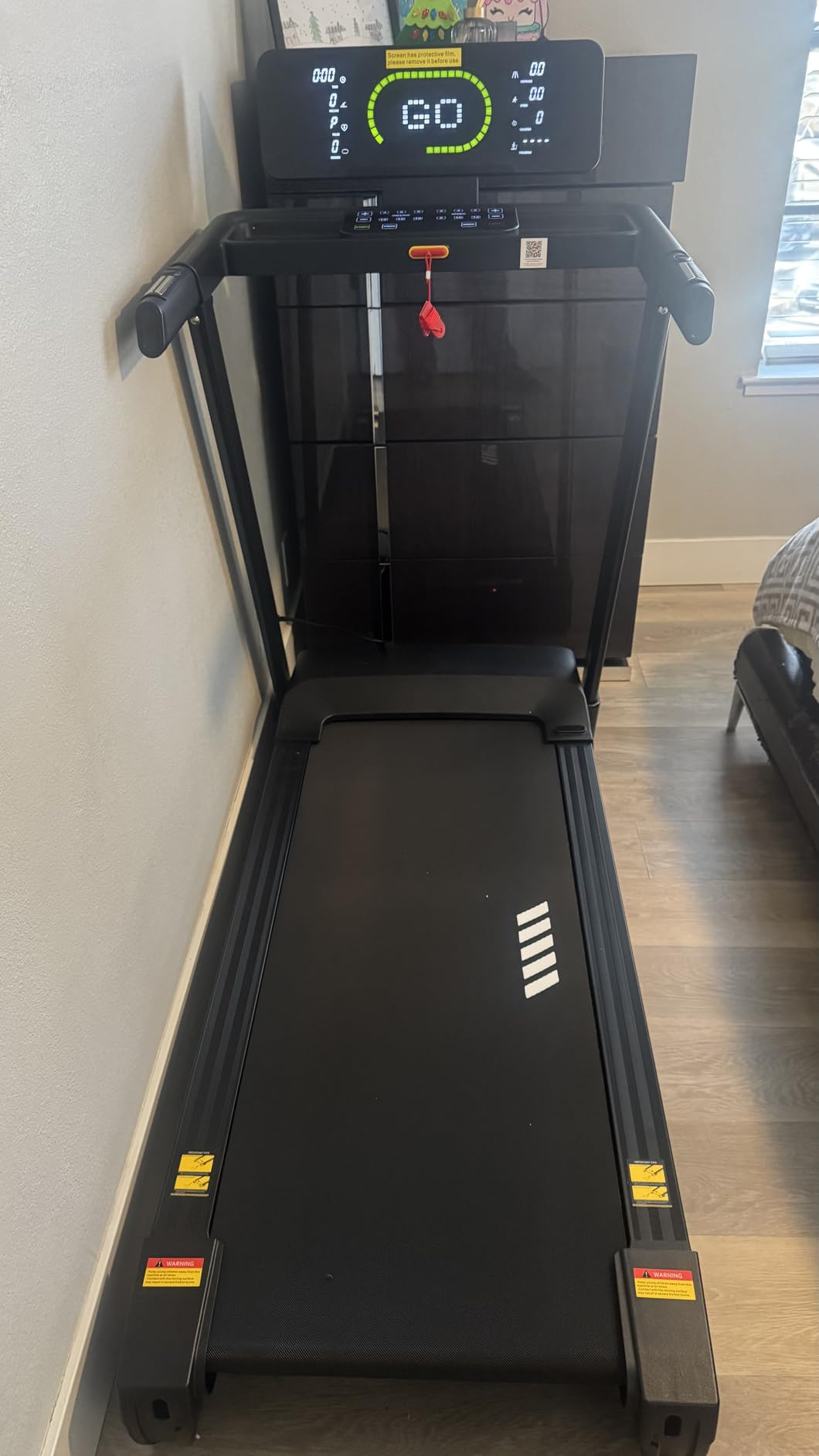 ECHANFIT Heavy Duty Treadmill for Home, 20-Level Auto Incline Treadmill 400 LB Capacity, 0.6-12 MPH, 20