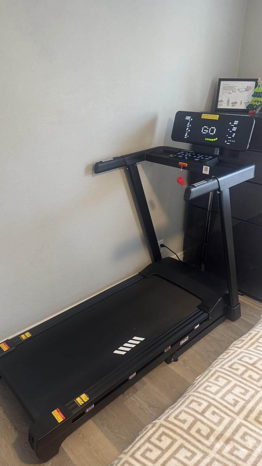 ECHANFIT Heavy Duty Treadmill for Home, 20-Level Auto Incline Treadmill 400 LB Capacity, 0.6-12 MPH, 20