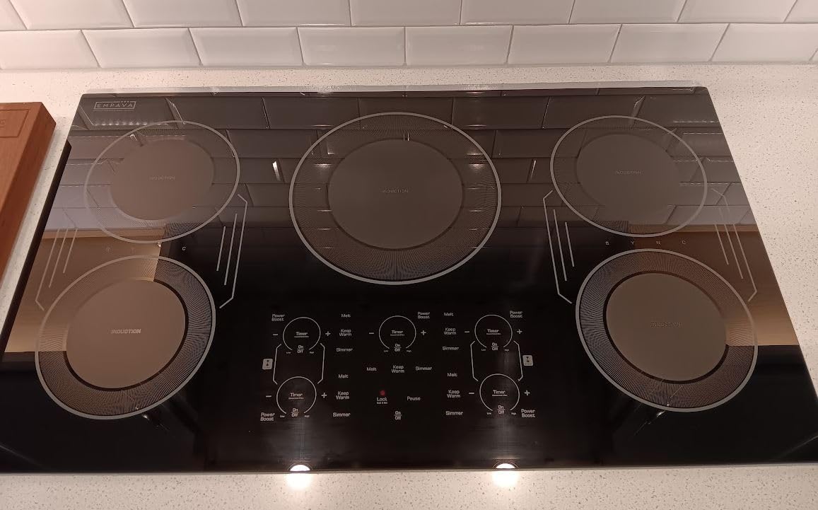 Empava Built-In Electric Induction Cooktop 36 Inch, Bridge-SYNC Element, Auto RapidHeat, 3 Preset Modes, Pan Sensor, Hardwired 208~240V, 50A, Black Vitro Ceramic Glass customer photo 2