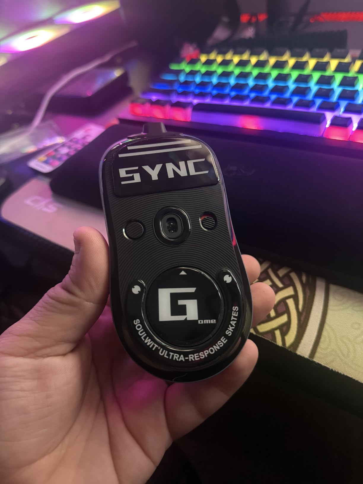 SOULWIT Glass Mouse Skates for Logitech G PRO X Superlight (Gen 1.0) Wireless Gaming Mouse (Do Not Fit GPro X Superlight 2/2C/2DEX/2SE) - Black customer photo 1