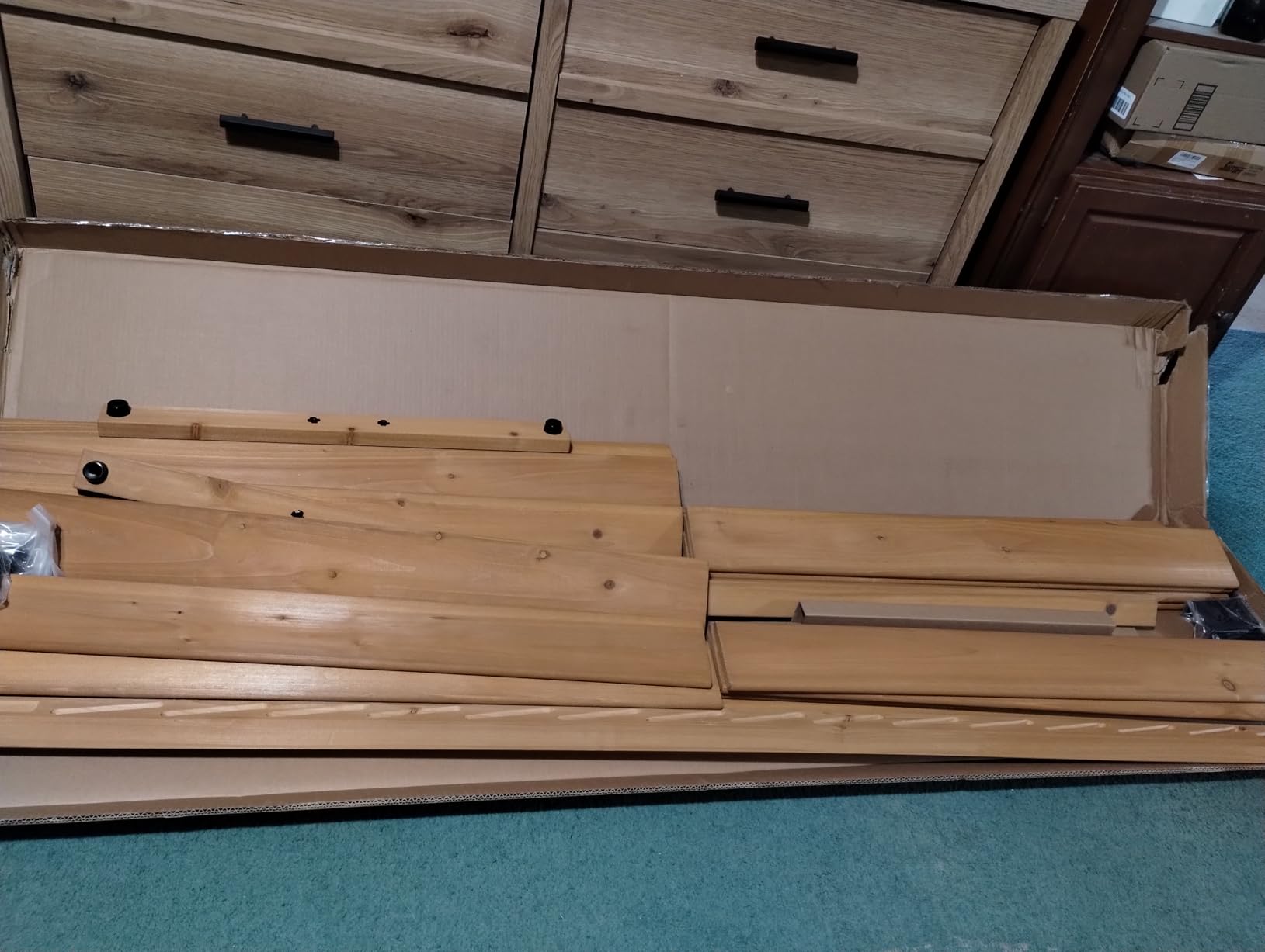 Enclo Louvered Freestanding/Surface Mounted Privacy Screen, Cedar Wood | 6ftH x 3ftW customer photo 2