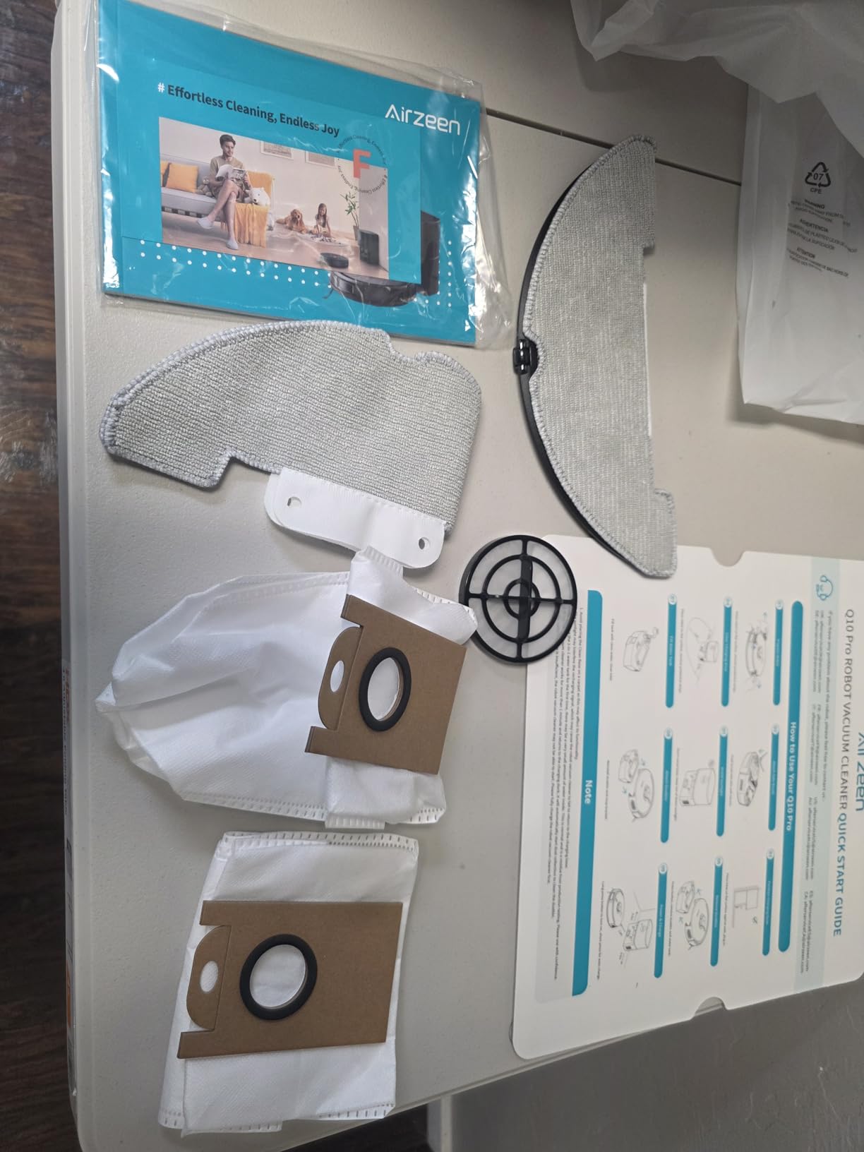 Robot Vacuum and Mop, Self-Emptying Robot Vacuum Cleaner with 6000Pa Suction, Laser Navigator with Smart Mapping Robotic Vacuums, 150Mins Runtime,Schedule,App Alexa Control for Carpet/Pet Hair,Q10 Pro customer photo 2