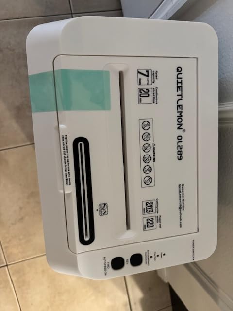 250-Sheet Paper Shredder Auto Feed, Commercial Shredders Heavy Duty, 60 Min Non-Stop, P-5 Ultra Security Shredder for Home Office, Micro Cut with Wheels, 8.72 Gal Bin, <60 dB(OL380) customer photo 2