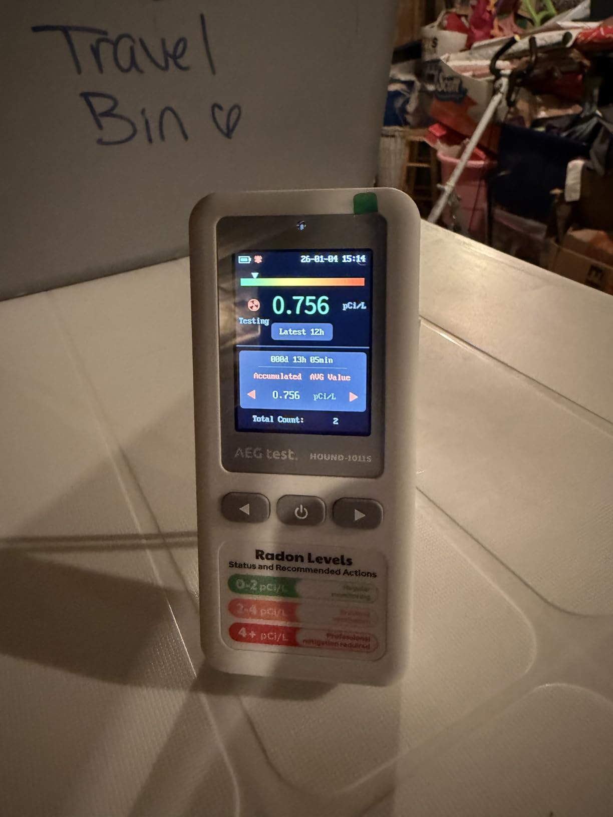 HOUND-1011S Portable Radon Detector, High-Accuracy Sensor for Home, Lightweight, Audible & Visual Alarms, Long-Term Monitoring, Easy-to-Use Radon Tester in pCi/L or Bq/m³ for Basement customer photo 1