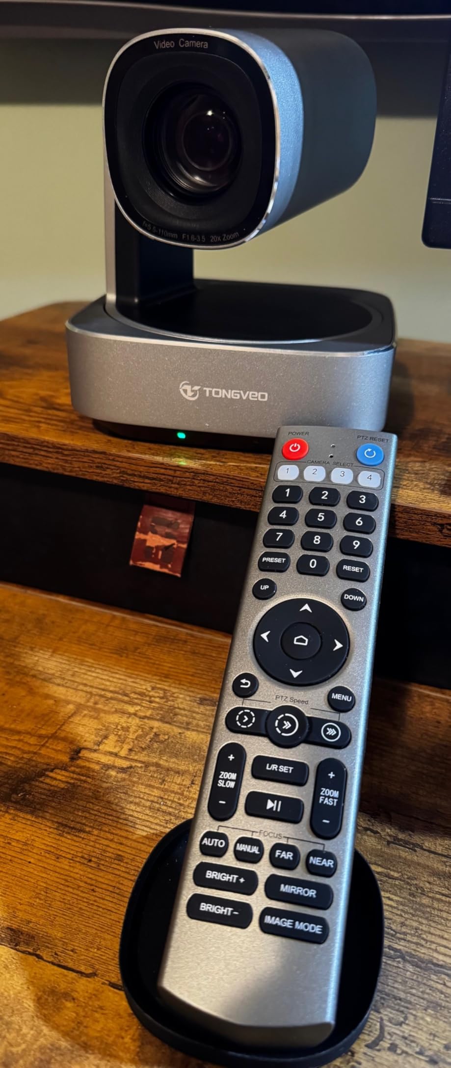 4K NDI PTZ Camera 60FPS, 4KP60 AI Auto-Tracking 20X Optical Zoom Video Conference Camera 1/1.8 UHD CMOS 8.42MP with USB 3G-SDI HDMI LAN Outputs POE Live Streaming for Church Worship Conference Events customer photo 1