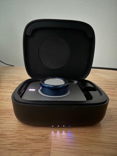 UNAQO Wireless Charging Case for Oura Ring Gen 4 & 3 Charger, 1000mAh Portable Travel Power Station Fits All-Sized Oura Ring 4 & 3, 30-Day Runtime (Official Charger NOT Included) customer photo 2