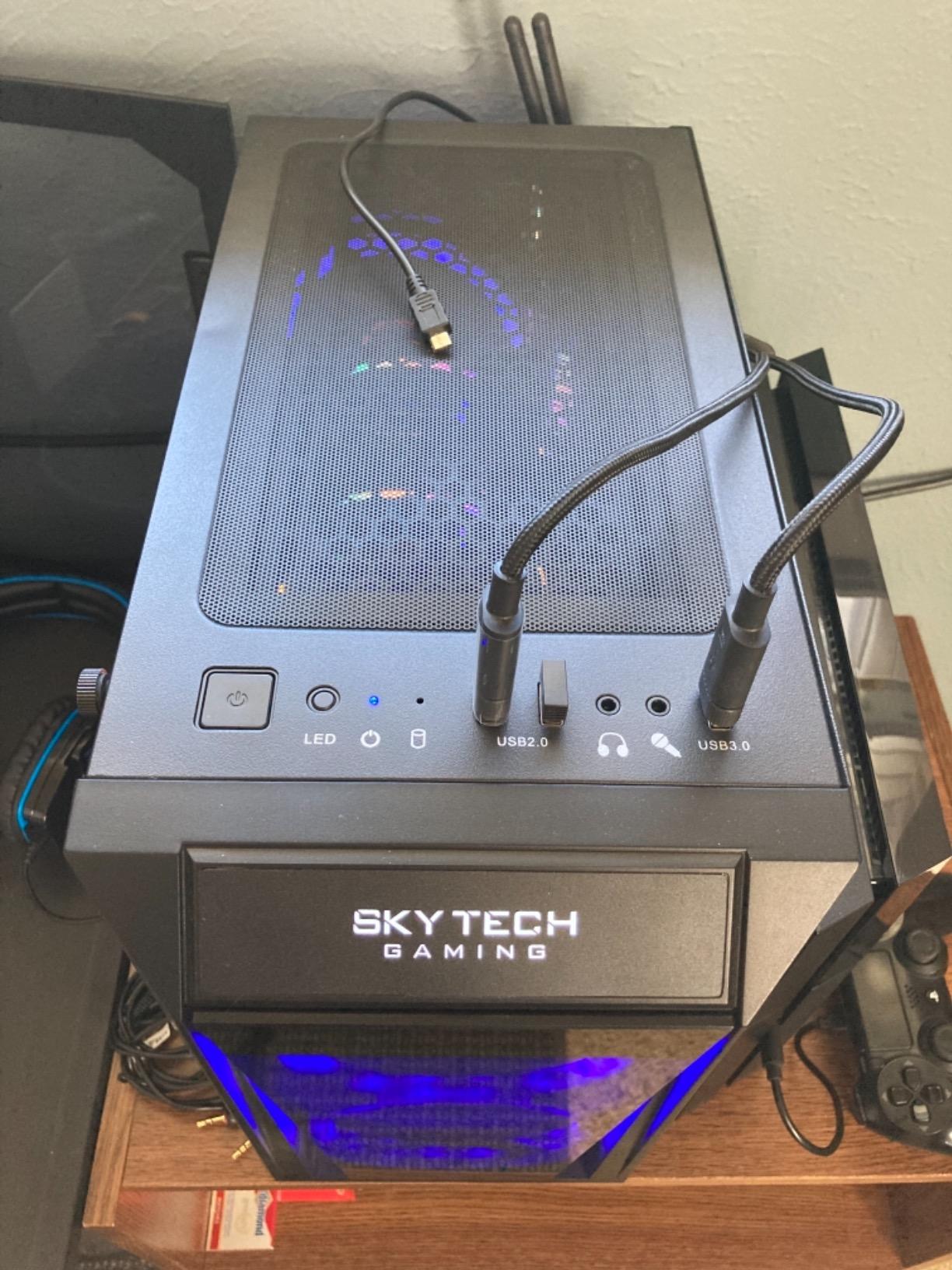 Archangel Gaming PC, Intel i5 14400F 2.5GHz, NVIDIA RTX 5060, 1TB NVMe SSD, 32GB DDR4 RAM 3200, 650W Gold PSU, Wi-Fi, Win 11, Desktop customer photo 1