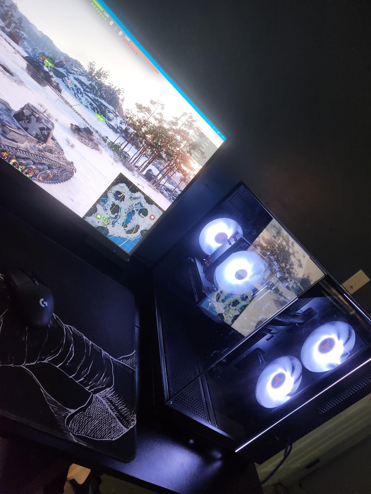 Crystal Gaming PC, AMD Ryzen 7 5700 3.7GHz, NVIDIA RTX 5060, 1TB NVMe SSD, 32GB DDR4 RAM 3200, 650W Gold PSU, Wi-Fi, Win 11, Desktop customer photo 2