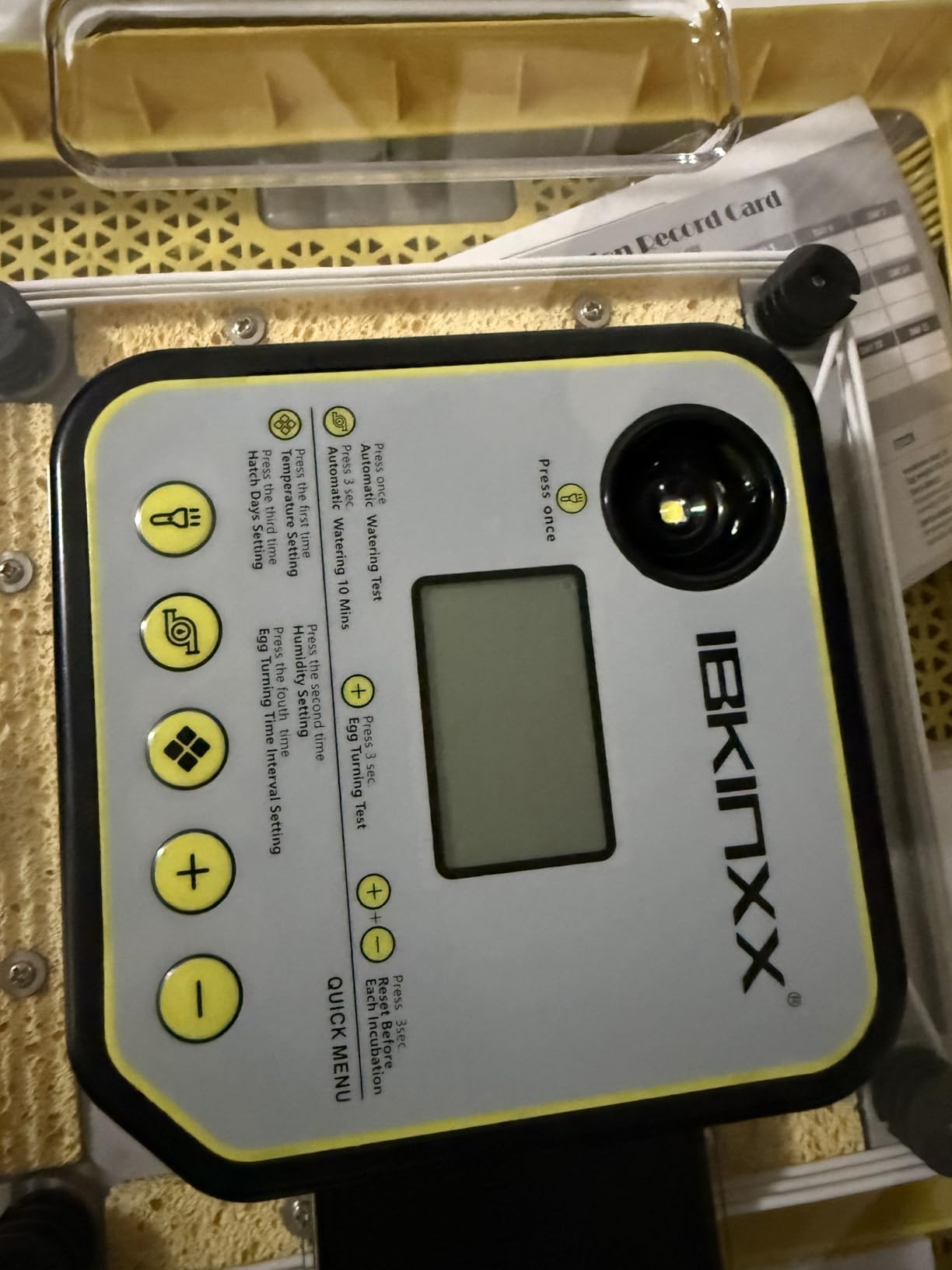 Incubator for Hatching Eggs-48 Egg Capacity, 2026 Newly Upraded Auto Egg Turner & Auto Precision Humidity Control System, 360° Clear Viewing for Chicken, Duck and Quail Eggs (Yellow) customer photo 2