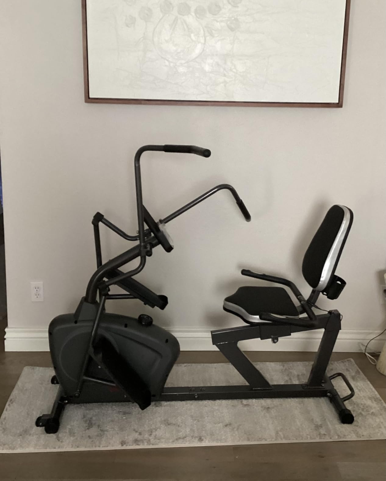 VANSWE Recumbent Elliptical Cross Trainer - Full-Body Low-Impact Recumbent Exercise Bike with Bluetooth App, Magnetic Resistance, Quiet Belt Drive for Seniors & Home Rehab customer photo 1