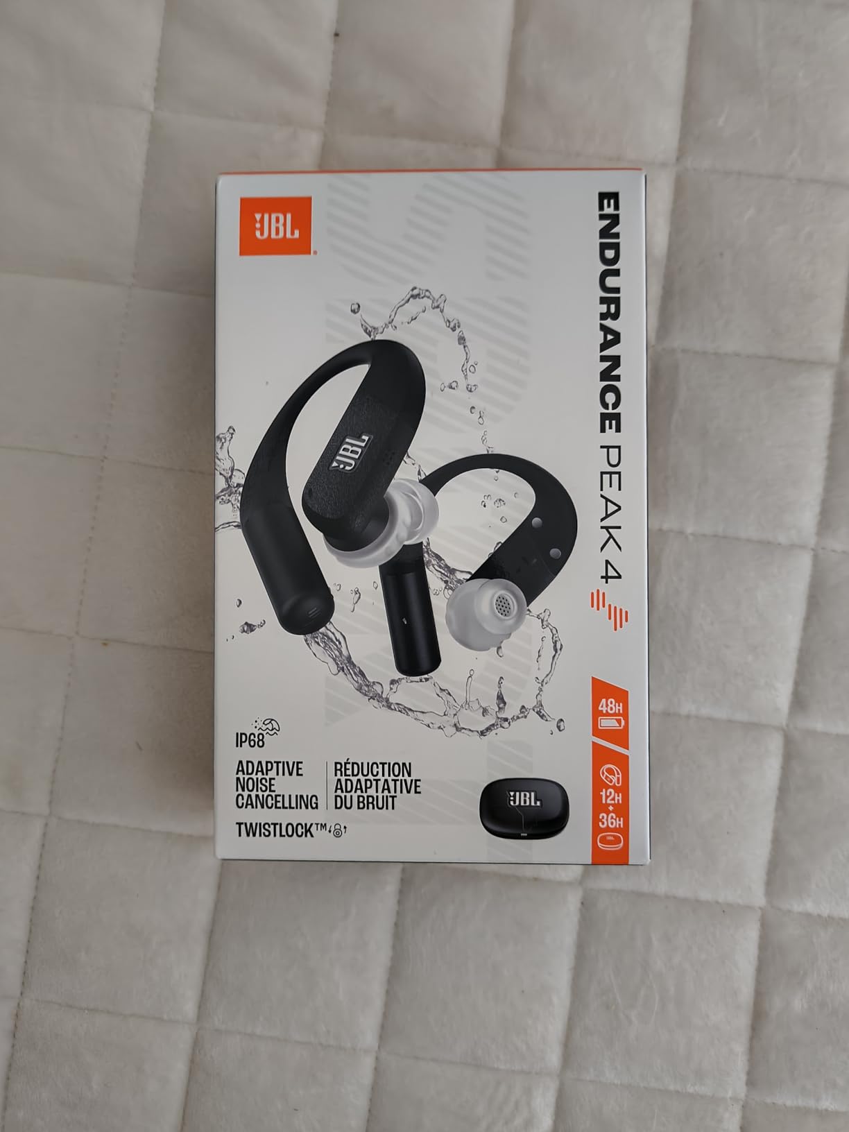 Endurance Peak 4 - True Wireless Noise Cancelling Sport Earbuds, Up to 48Hrs Total Playback, Water & dust Proof (IP68), Secure fit with TwistLock Design, & 6 mics for Perfect Calls (Black/Grey) customer photo 2