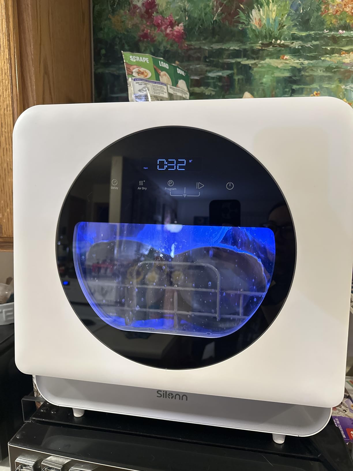 Silonn Portable Countertop Dishwasher, Smart App Control, Triple-Jet Cleaning, Built-In Dual Supply & Water Tank. Compact for Apartment, RV, Dorm customer photo 1