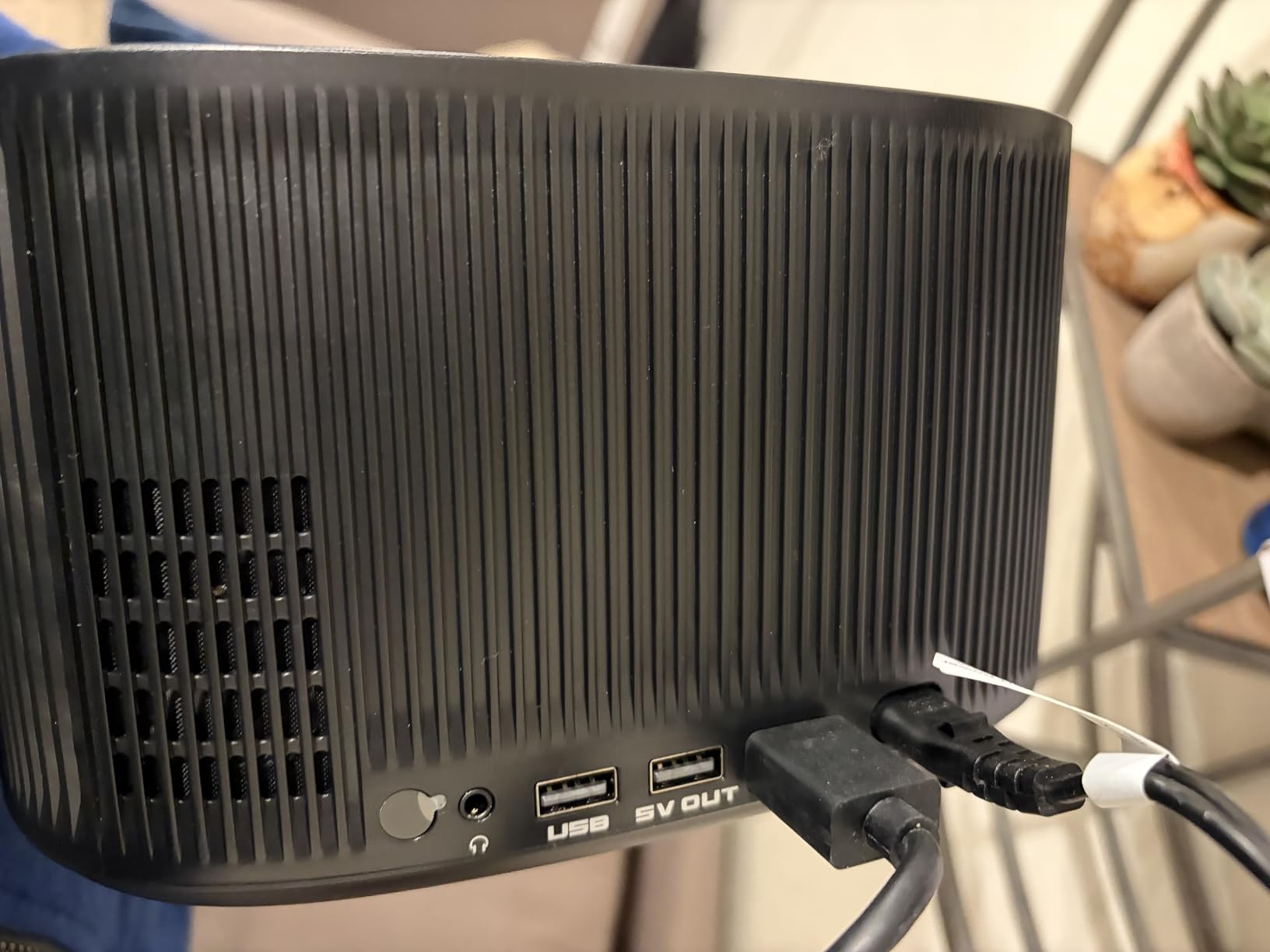 Projector-4K with WiFi and Bluetooth: [3000 ANSI/40W Dolby Audio/Official Licensed Apps], Outdoor-Projector with Smart OS 2.0 & AI Auto Focus, ONOAYO ONO5Pro 2.0 Smart Movie Projector for Indoor/Outdoor customer photo 1